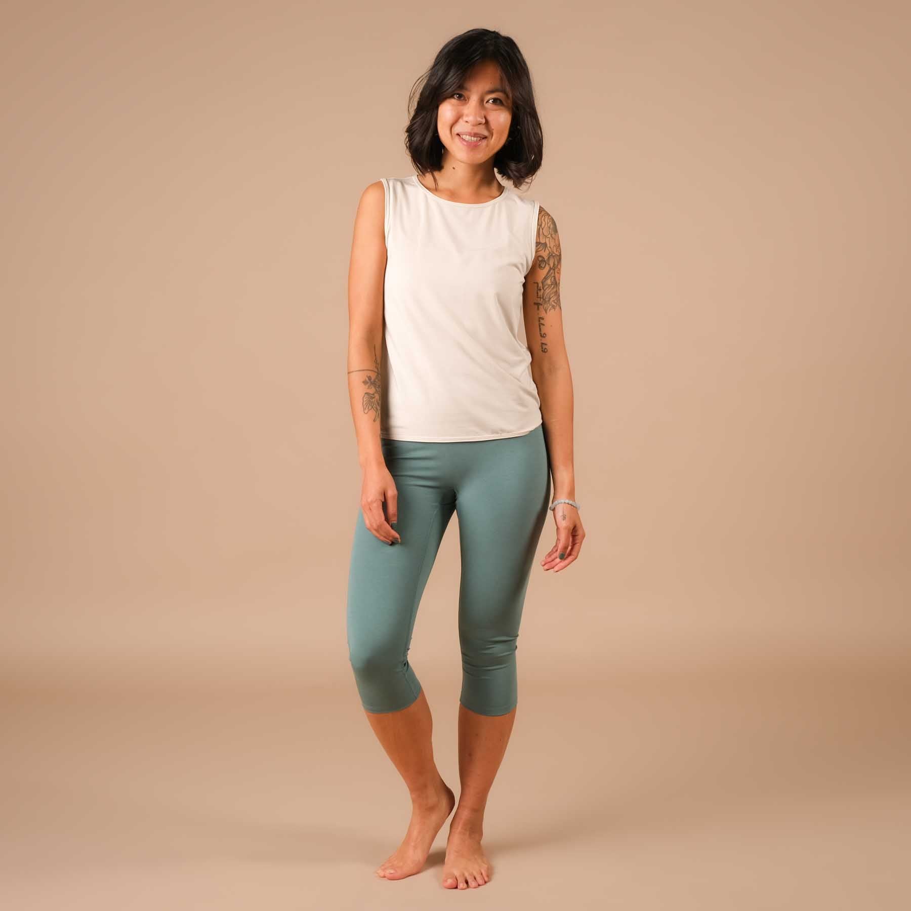 Canotta Comfy prodotta in modo sostenibile in Svizzera sabbia