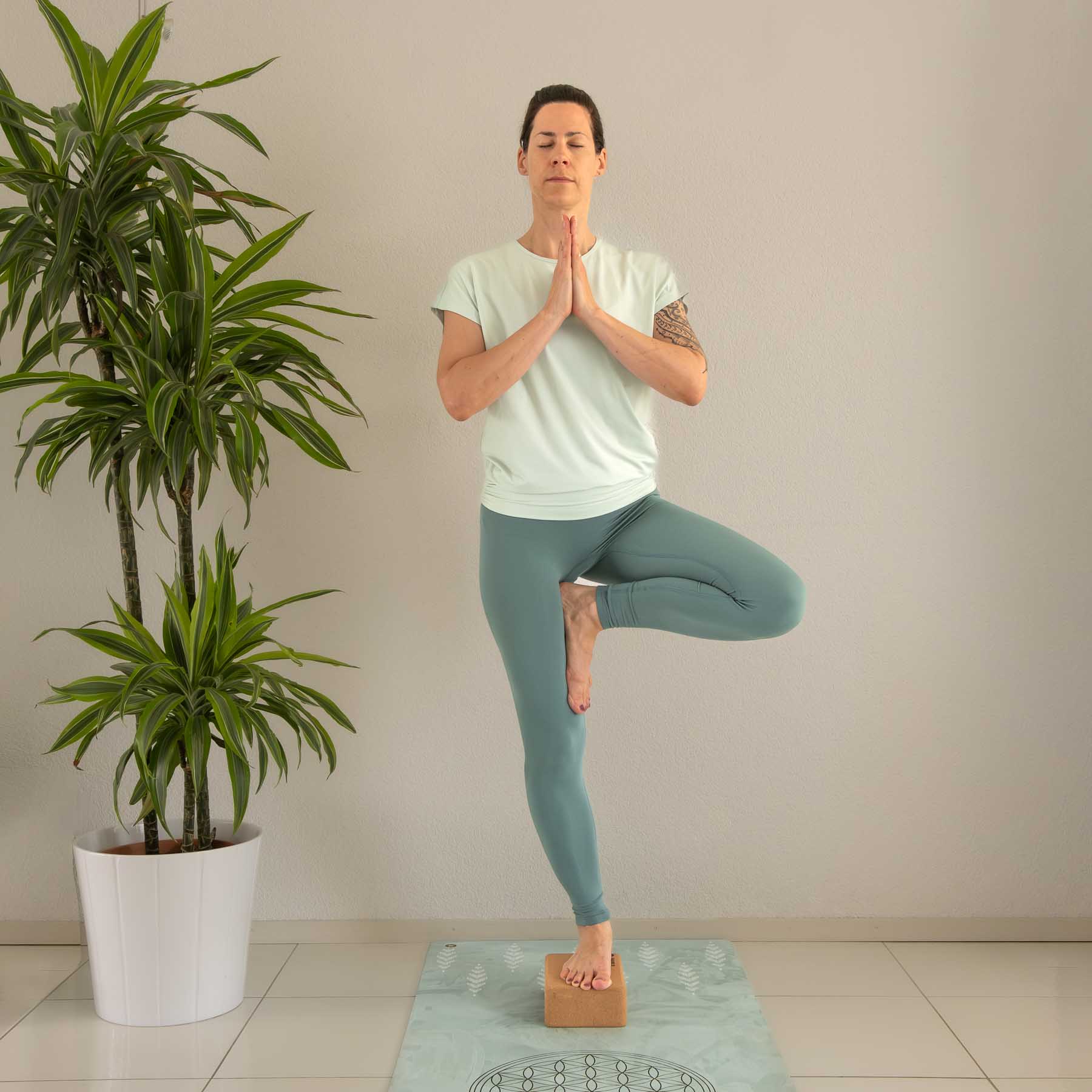 Blocco yoga in sughero