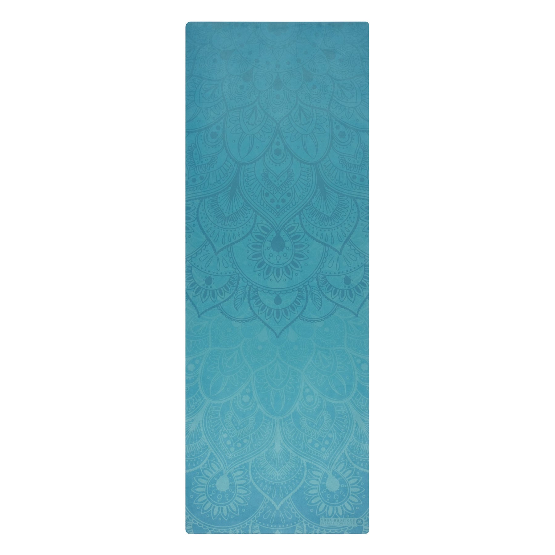 Tappetino yoga in velluto Mandala turchese