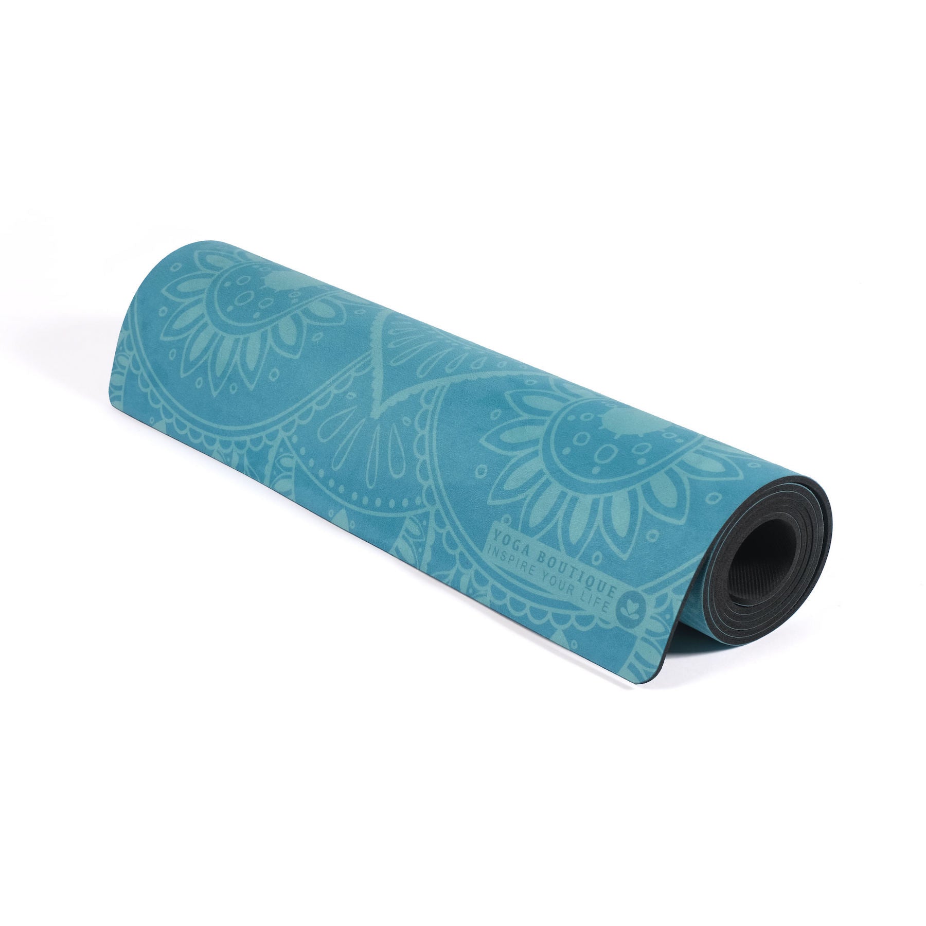 Tappetino yoga in velluto Mandala turchese