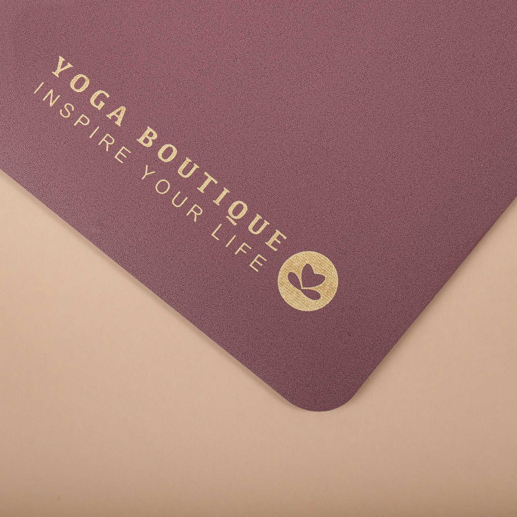 Tappetino yoga SuperGrip 2.0 Mandala Moon super antiscivolo in gomma naturale berry