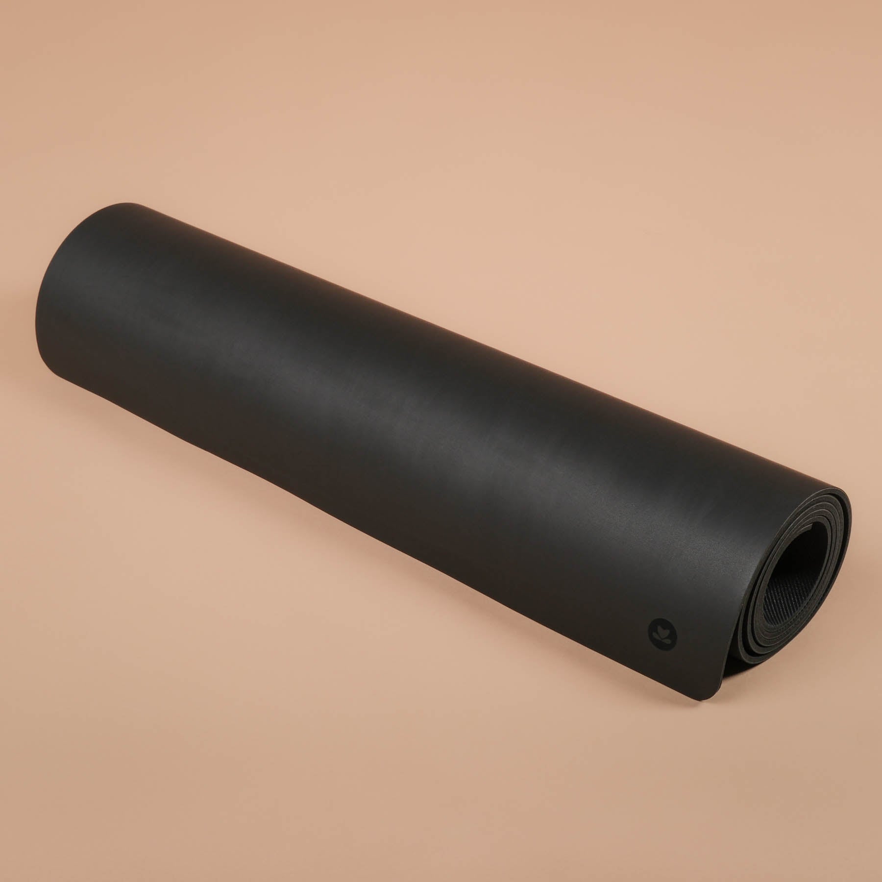 Tappetino da yoga SuperGrip molto antiscivolo in gomma naturale sostenibile di colore nero