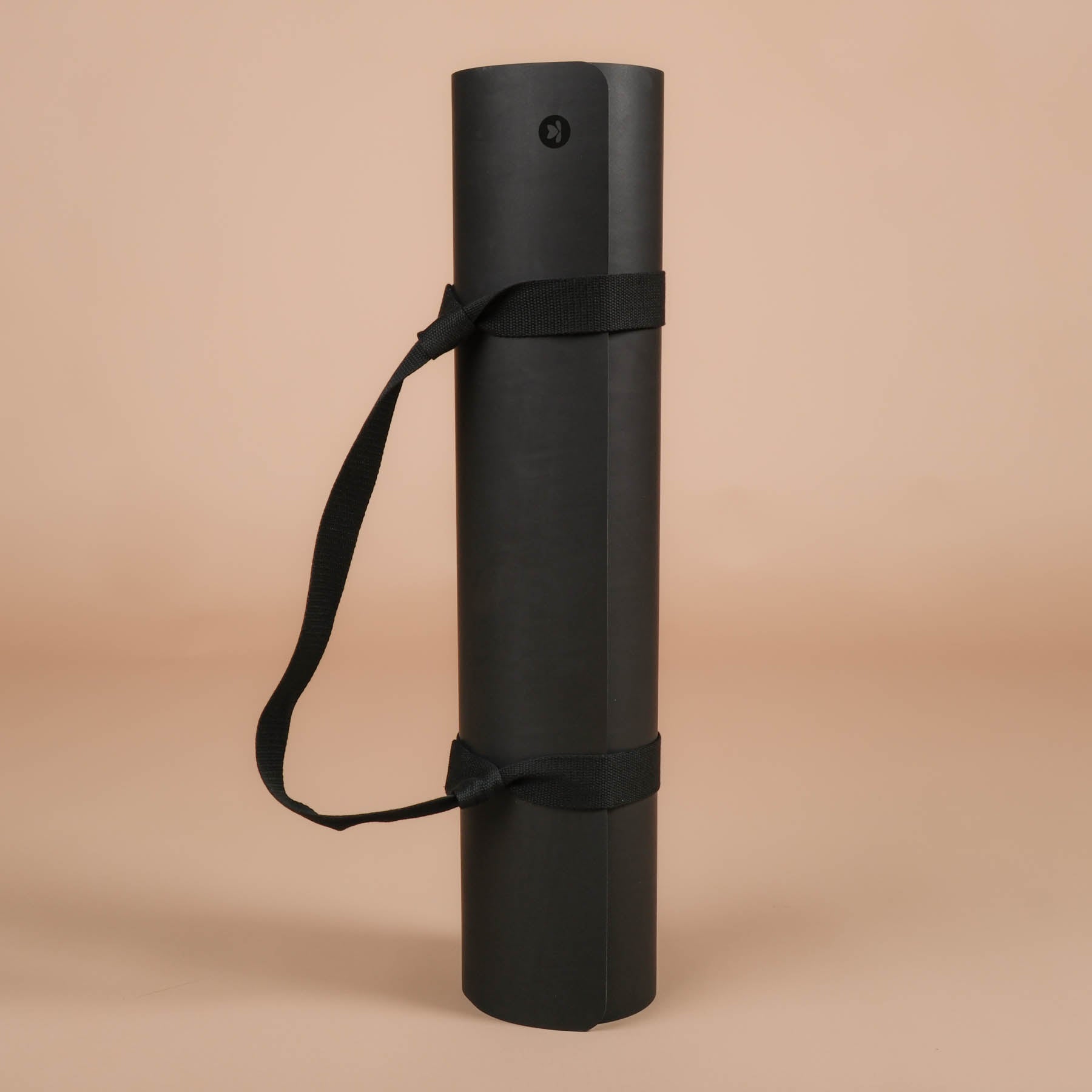 Tappetino da yoga SuperGrip molto antiscivolo in gomma naturale sostenibile di colore nero