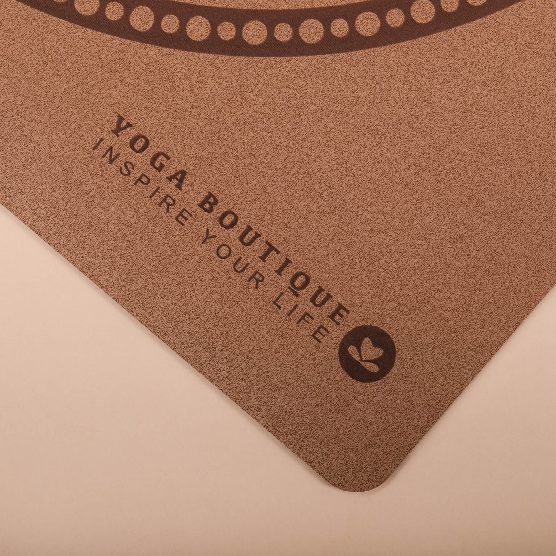 Tappetino yoga SuperGrip 2.0 Mandala molto antiscivolo caffè tappetino yoga in gomma naturale con buona aderenza
