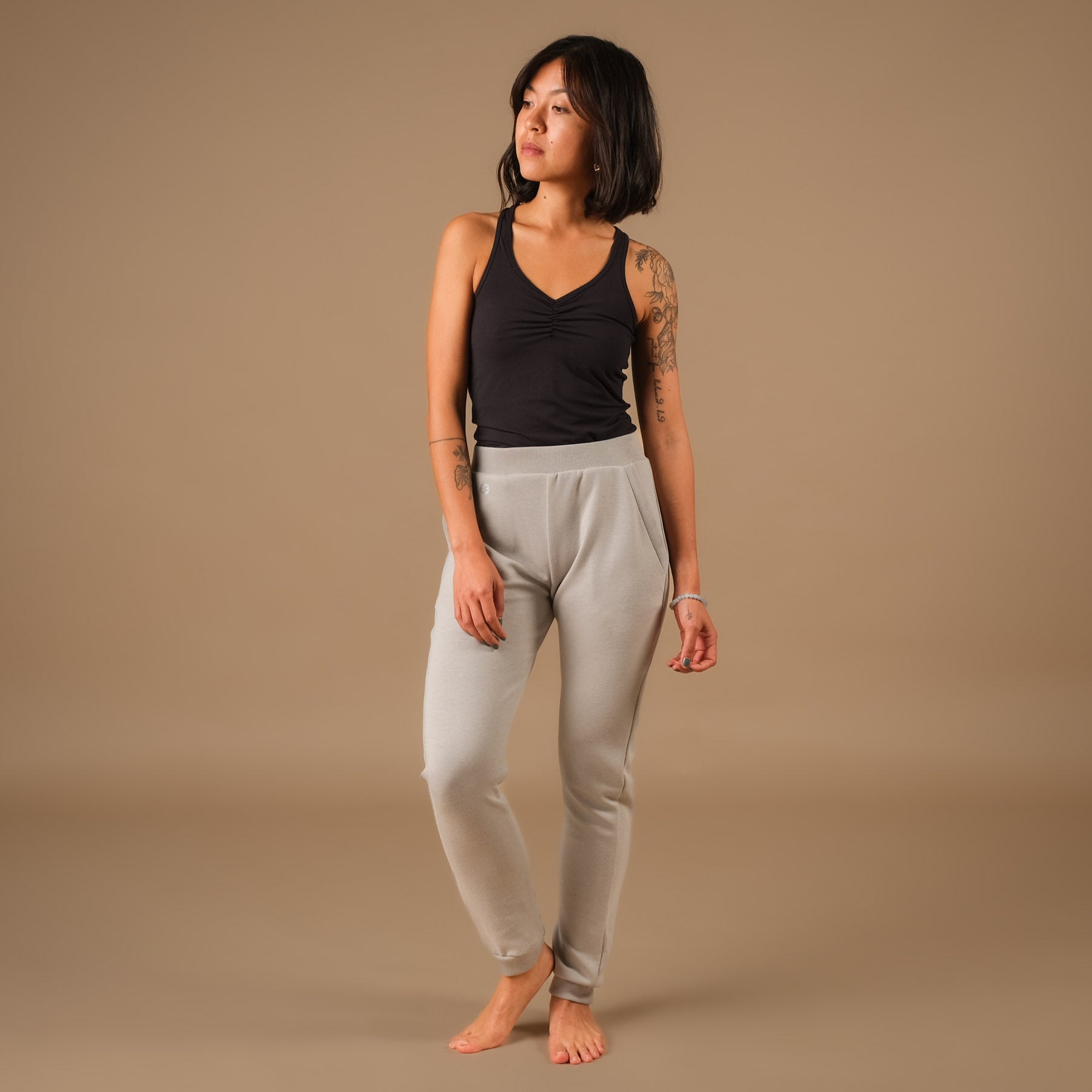 Pantaloni da jogging yoga unisex Grigio accogliente