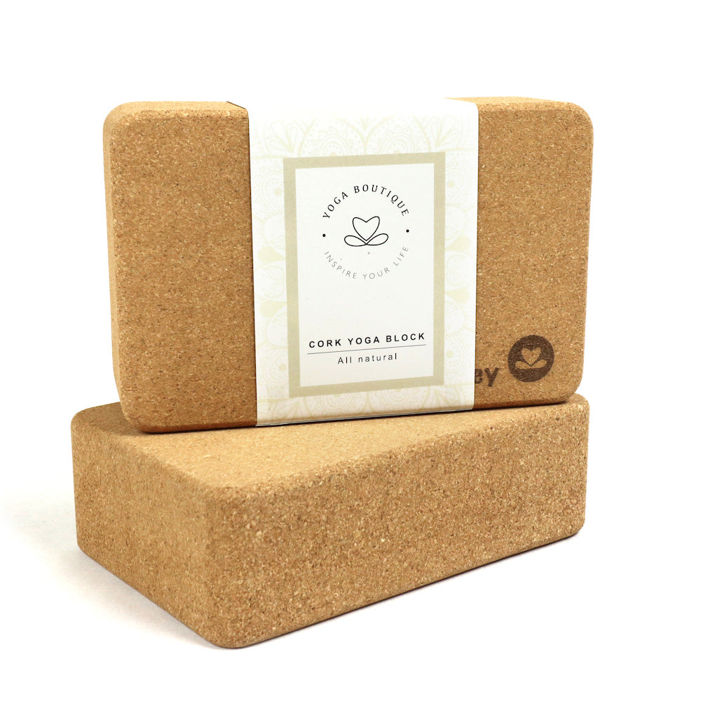 Blocco da yoga realizzato in sughero sostenibile LOVE IST THE KEY