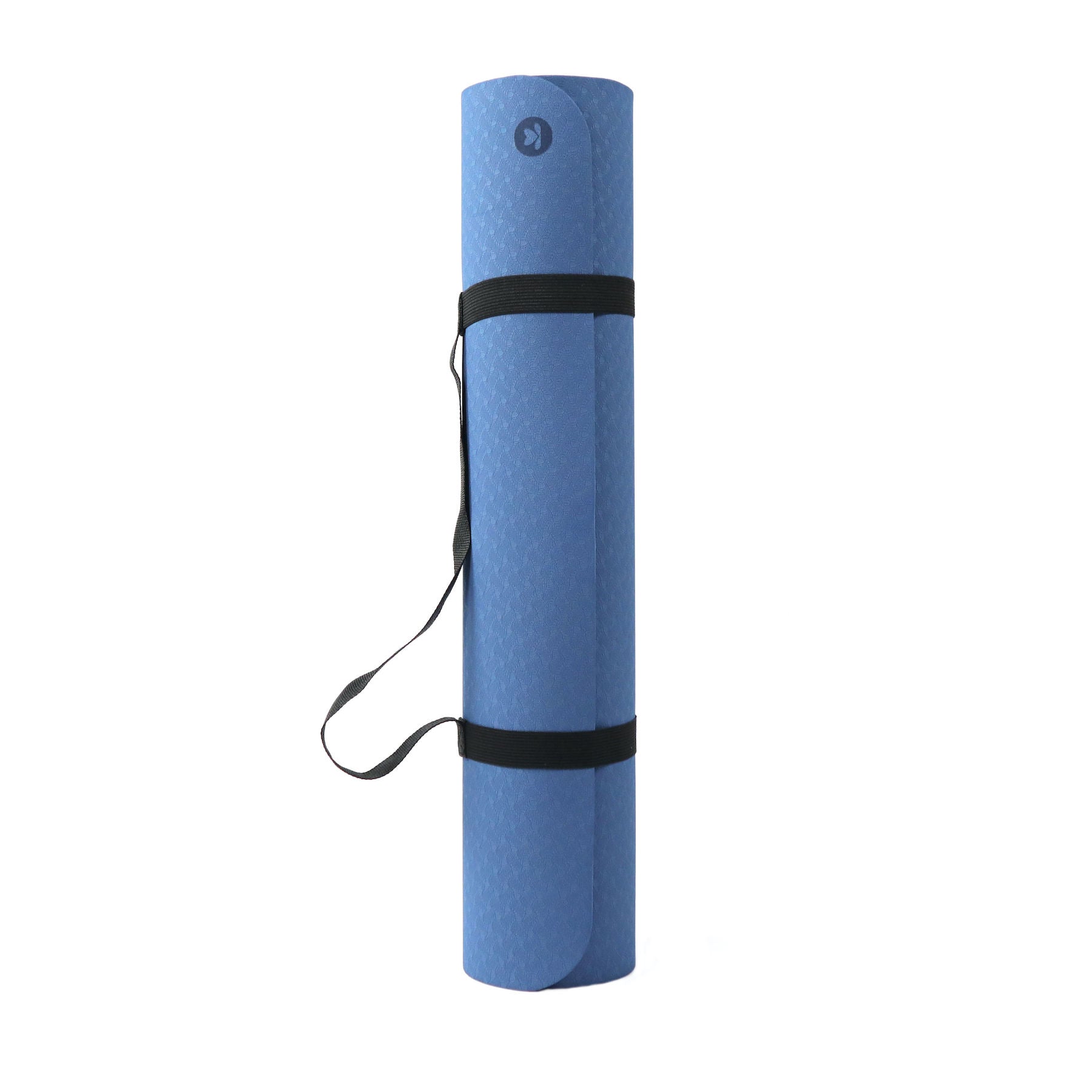Tappetino da yoga in TPE blu navy, extra leggero, senza PVC, ecologico, spessore 6mm