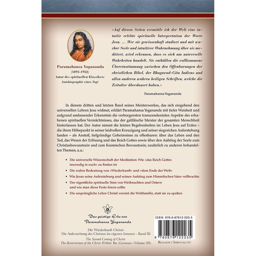La seconda venuta di Cristo - Volume 3 - Libro di Paramahansa Yogananda