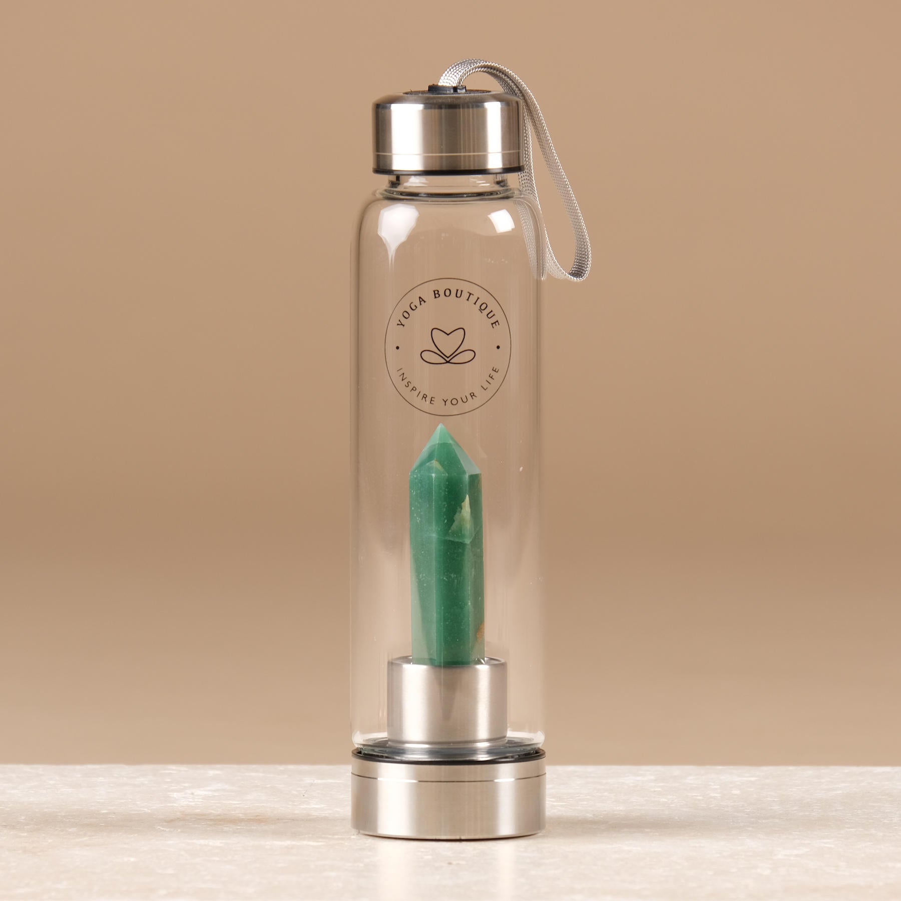 Bottiglie d'acqua in pietra preziosa Aventurina