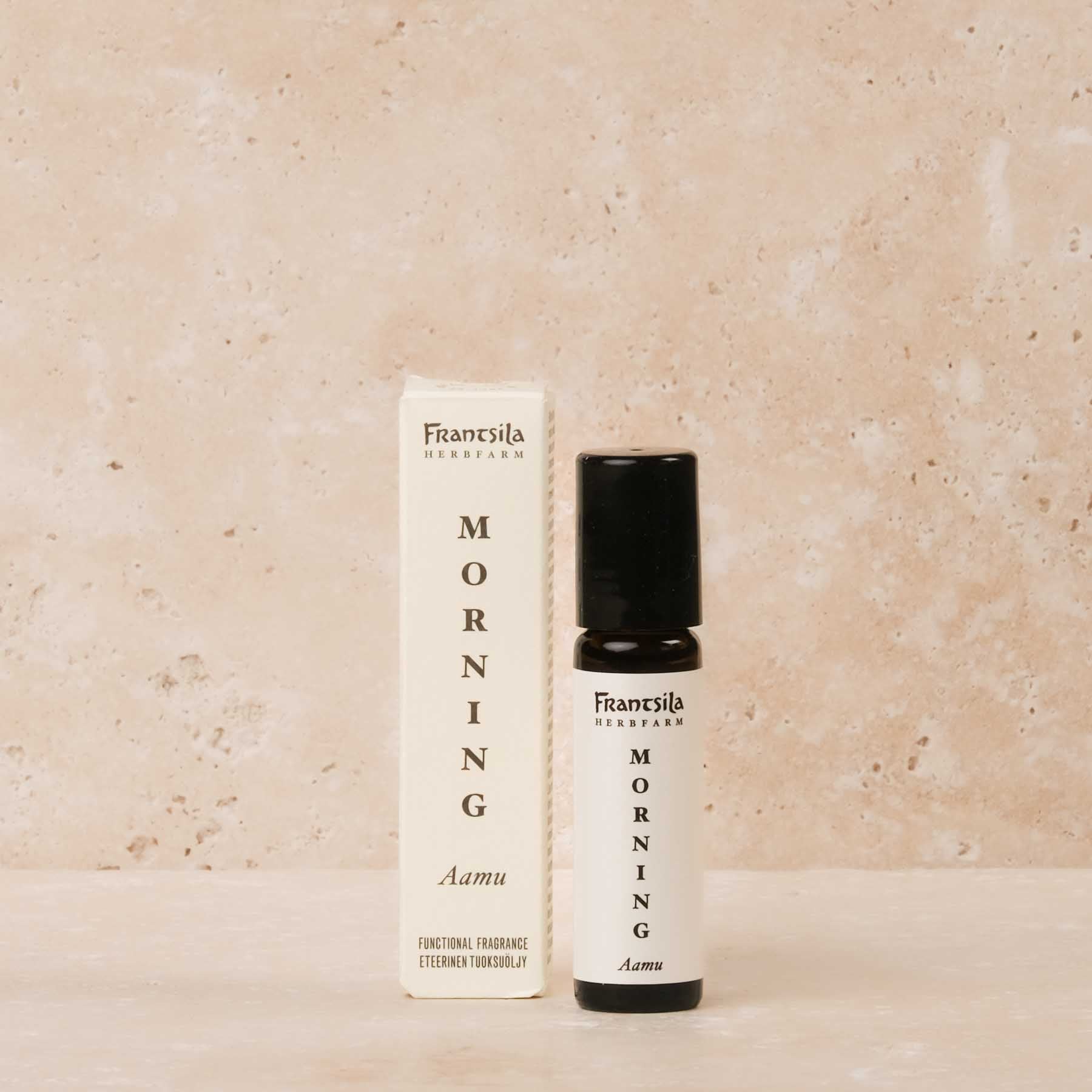 Il Roll-on all'olio fresco del mattino allontana la stanchezza, risveglia la mente e favorisce una migliore concentrazione e vigilanza.