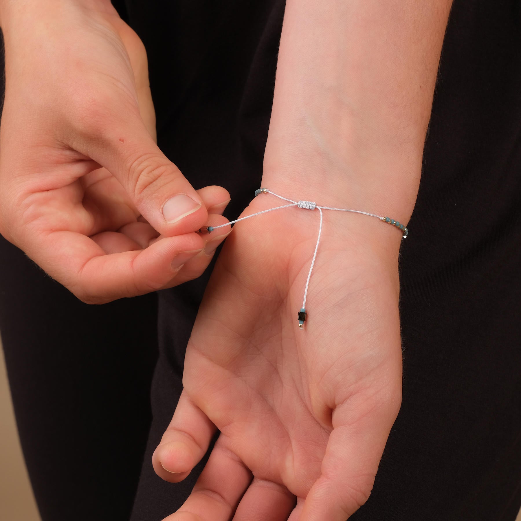 Bracciale dell'amicizia Miyuki turchese