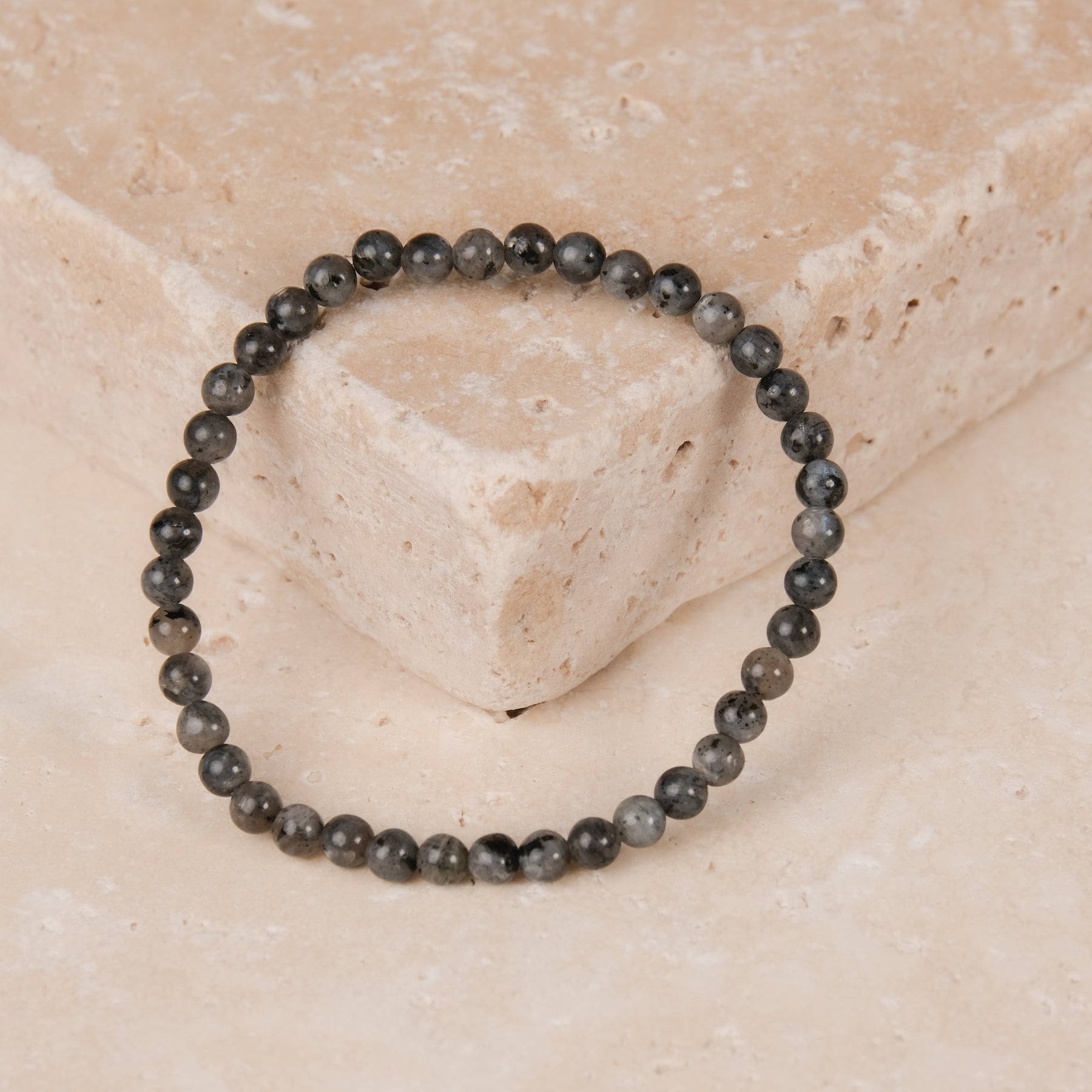 Bracciale di pietre dure labradorite grigio
