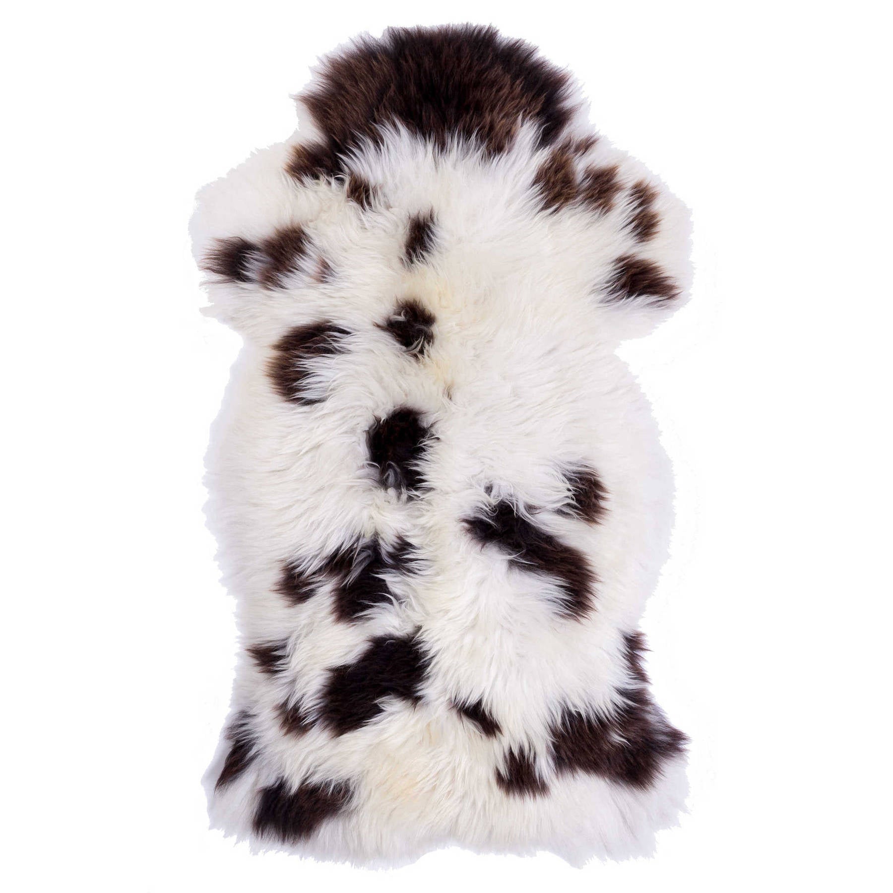 Pelle d'agnello merino a pezze bianco nero