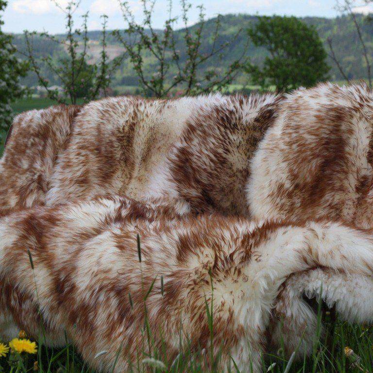 Pelle di agnello Merino Stracciatella fiammata