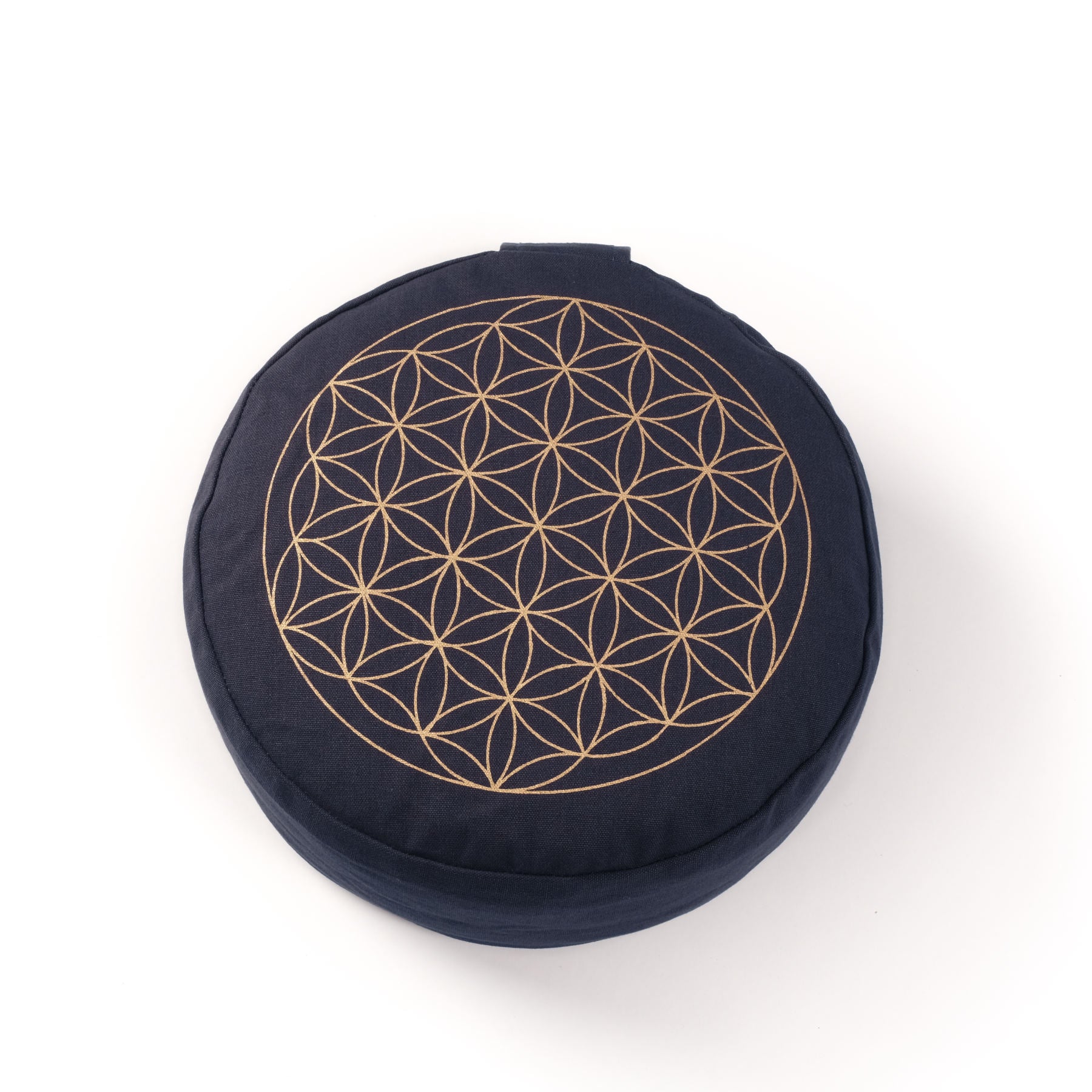 Cuscino da meditazione Fiore della Vita SMALL navy