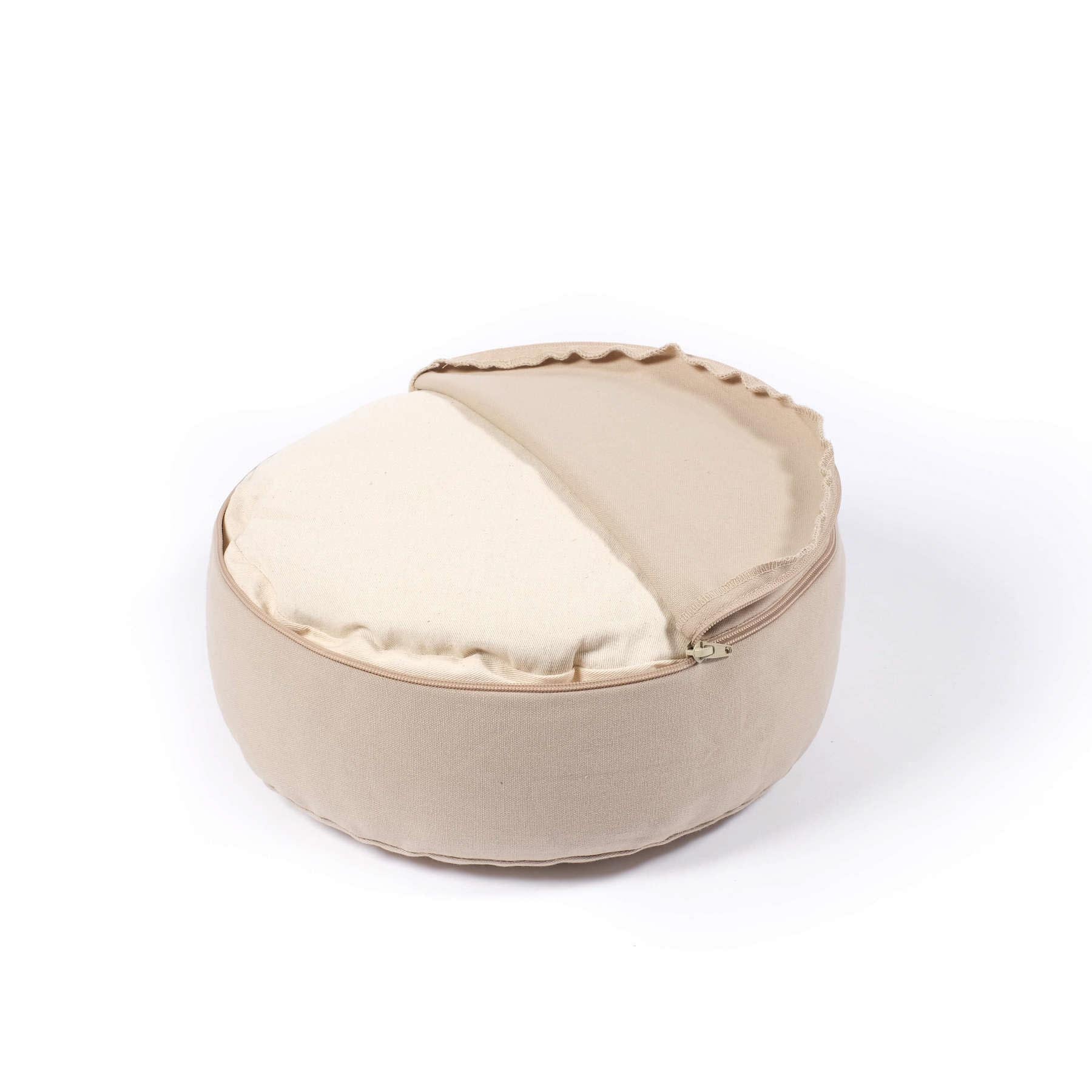 Cuscino da meditazione Fiore della Vita SMALL sabbia