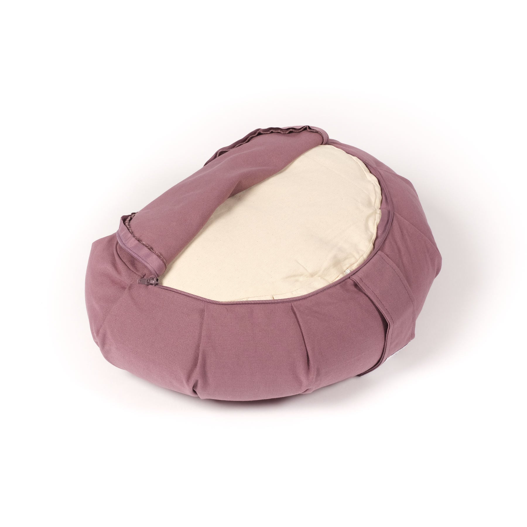 Cuscino da meditazione Mezza Luna Zafu uni malva
