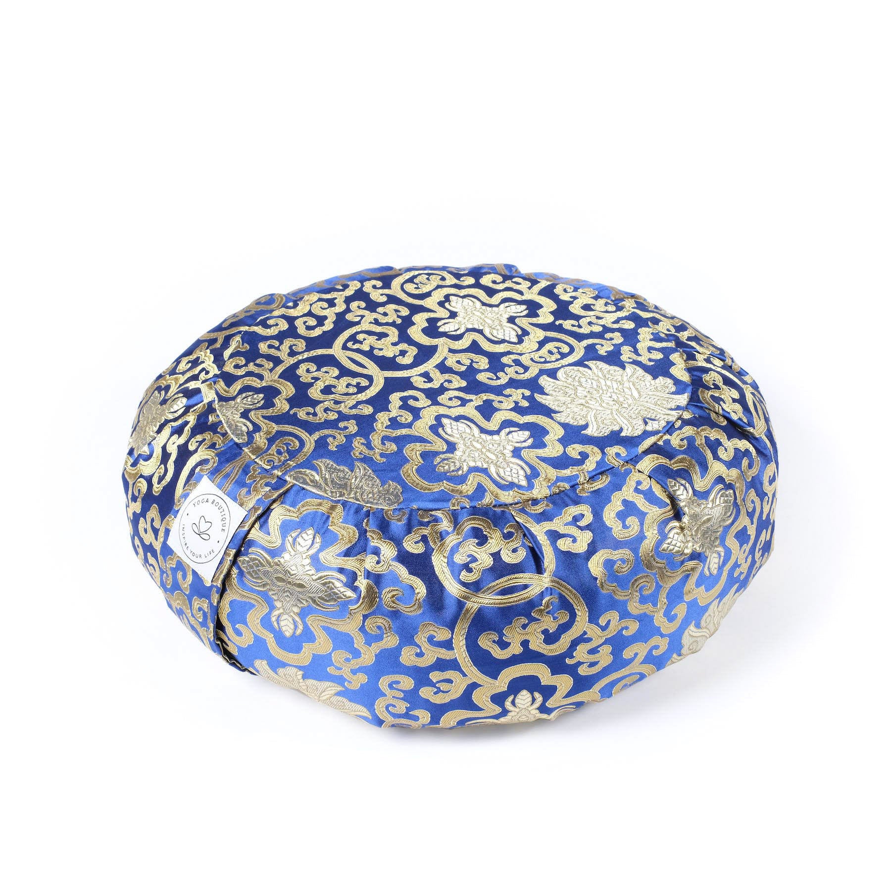 Cuscino da meditazione Zafu Broccato blu