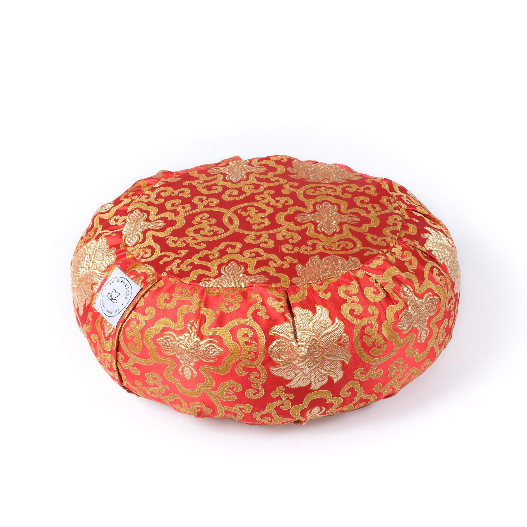 Cuscino da meditazione Zafu Broccato rosso