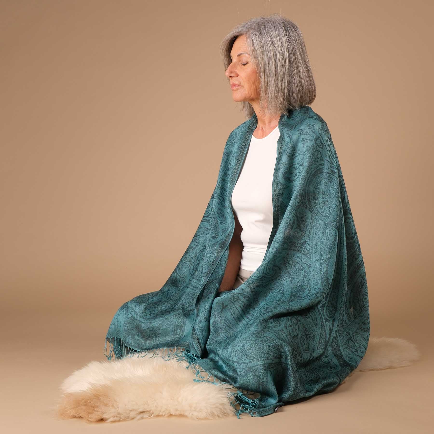 Sciarpa scialle Meditazione Saint Tropez benzina