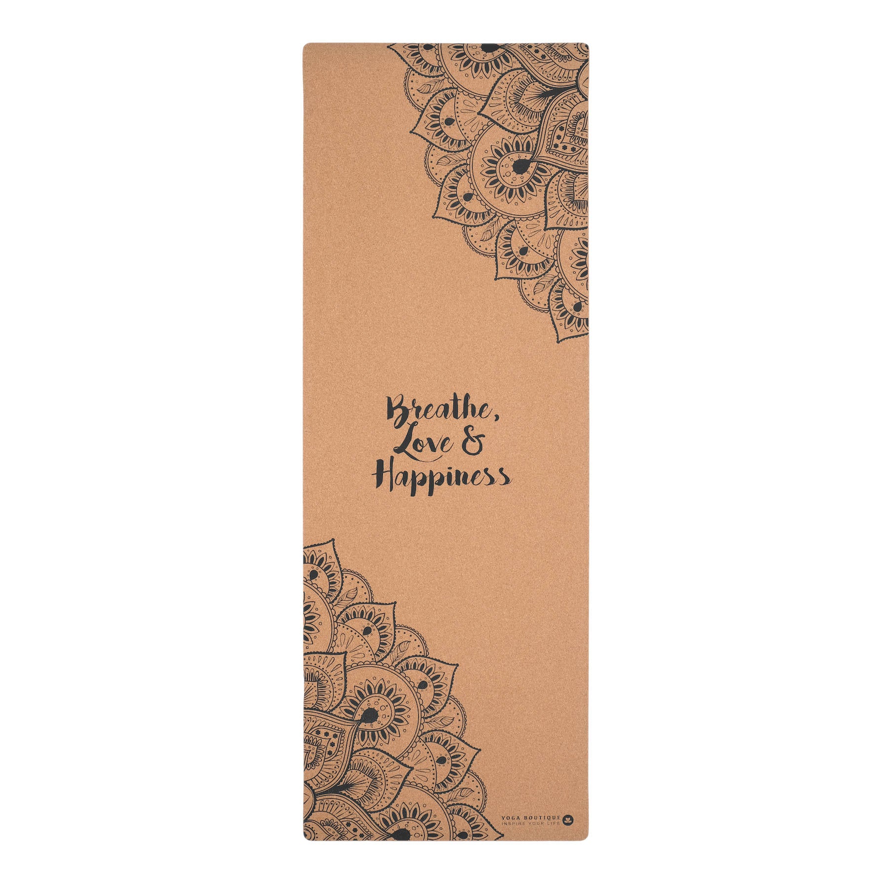 Tappetino yoga Cork Respiro, amore e felicità