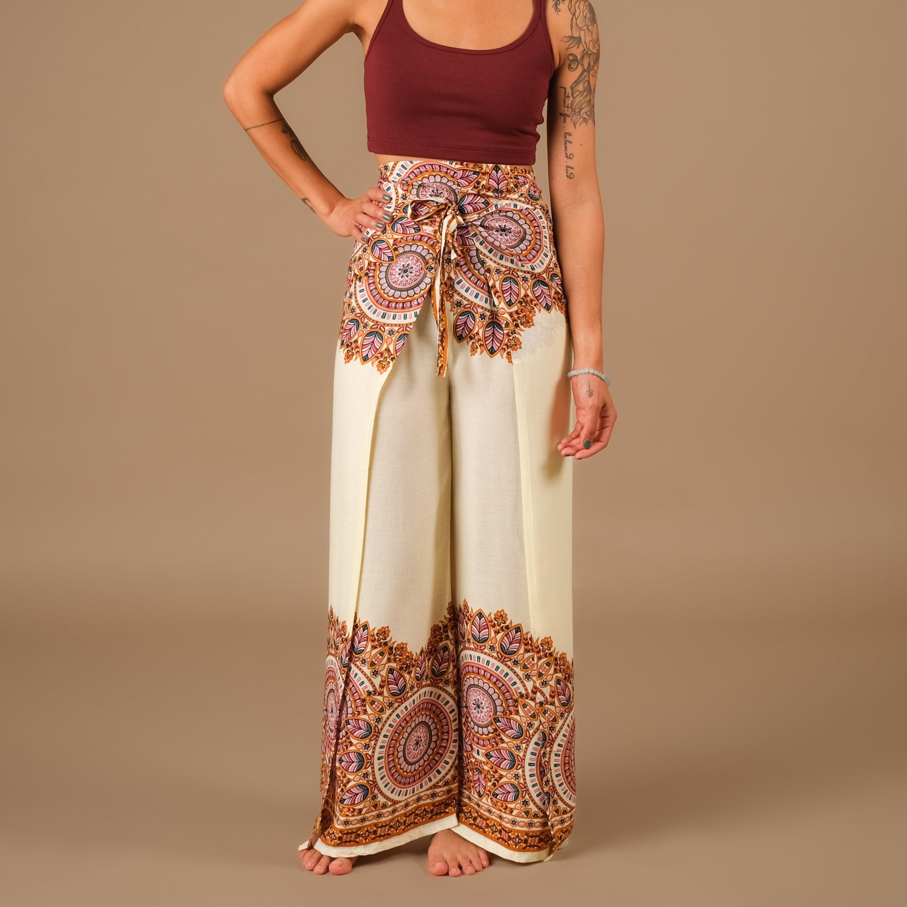 Pantaloni Palazzo Wrap Jaipur