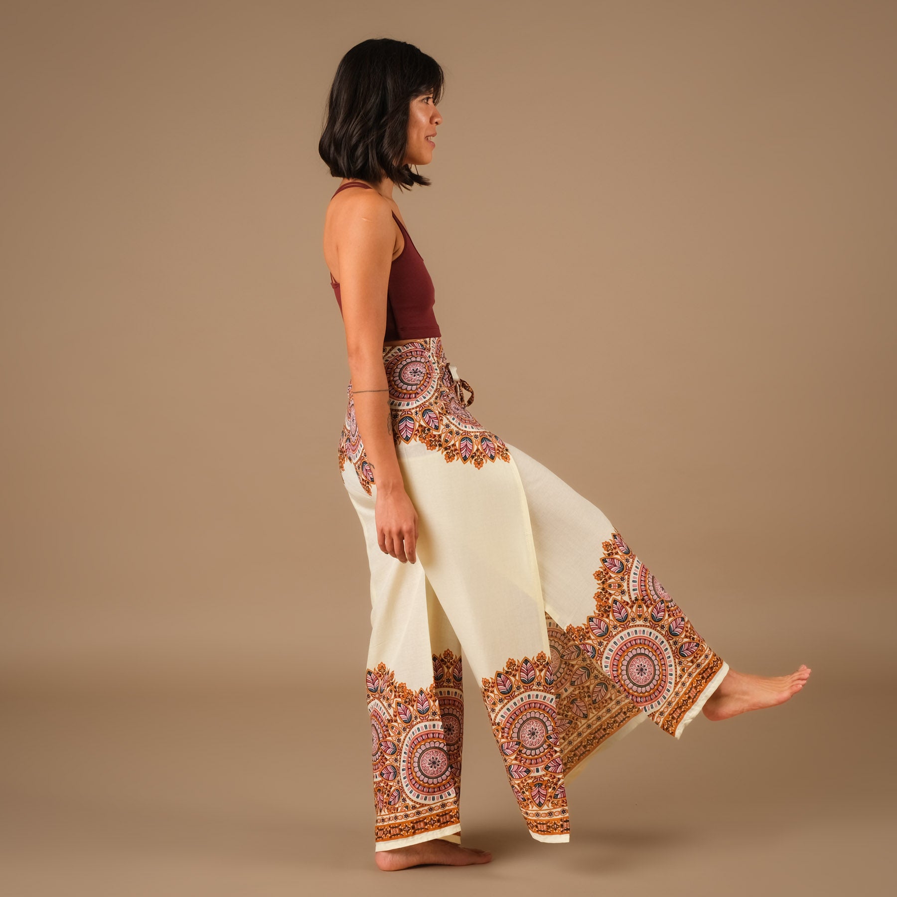 Pantaloni Palazzo Wrap Jaipur