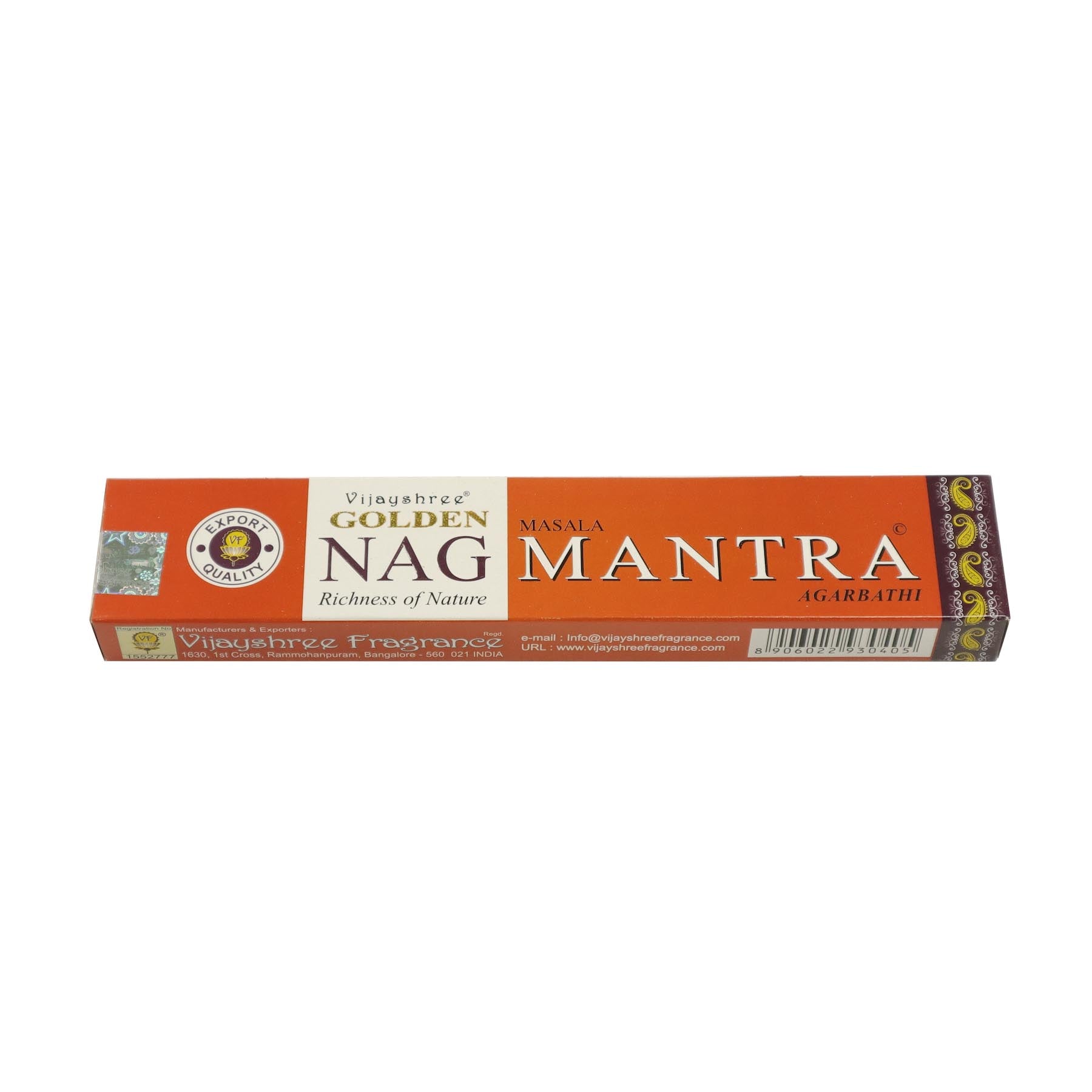 Bastoncini d'incenso Nag Mantra dorati