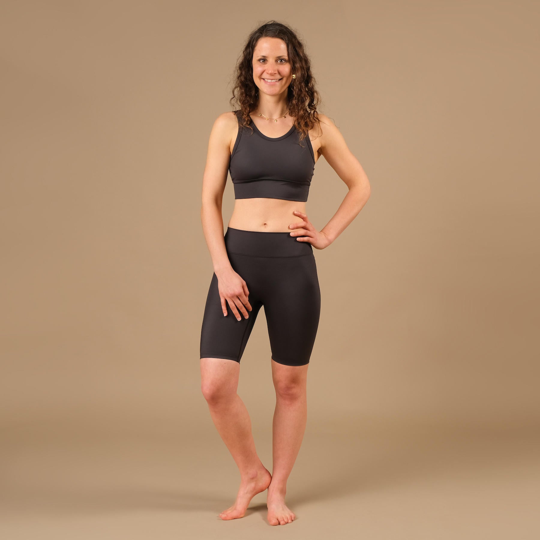 Pantaloncini biker Eco Mare espresso