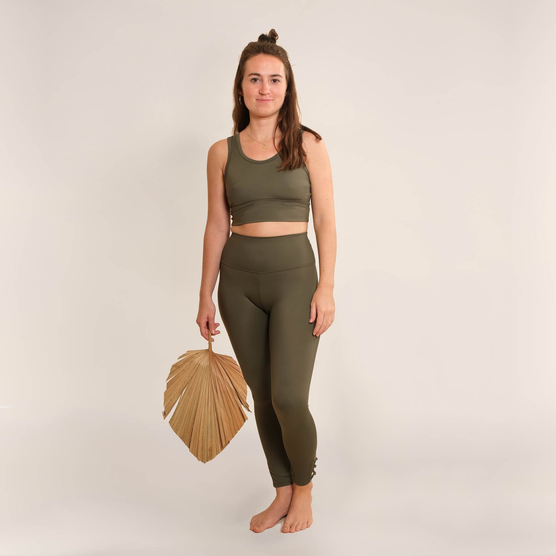 Top Yoga Eco Mare oliva