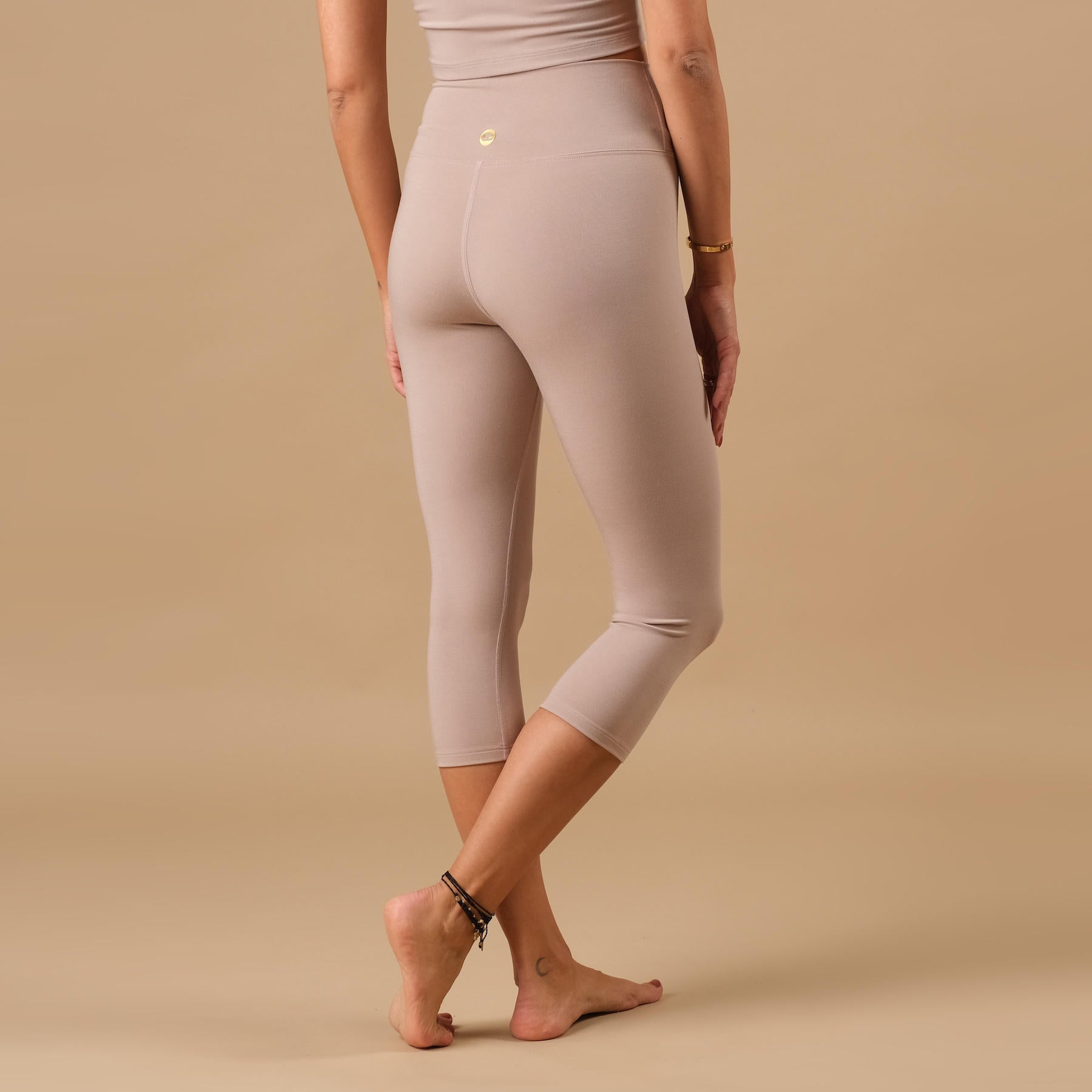 Yoga Capri Leggings Comfy mocca prodotto in Svizzera in modo sostenibile