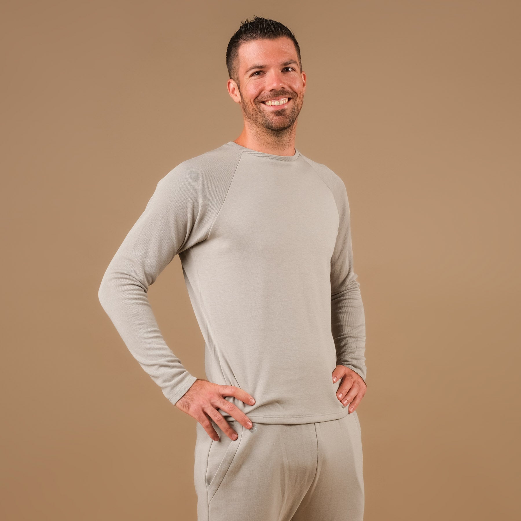 Felpa Yoga unisex Grigio accogliente