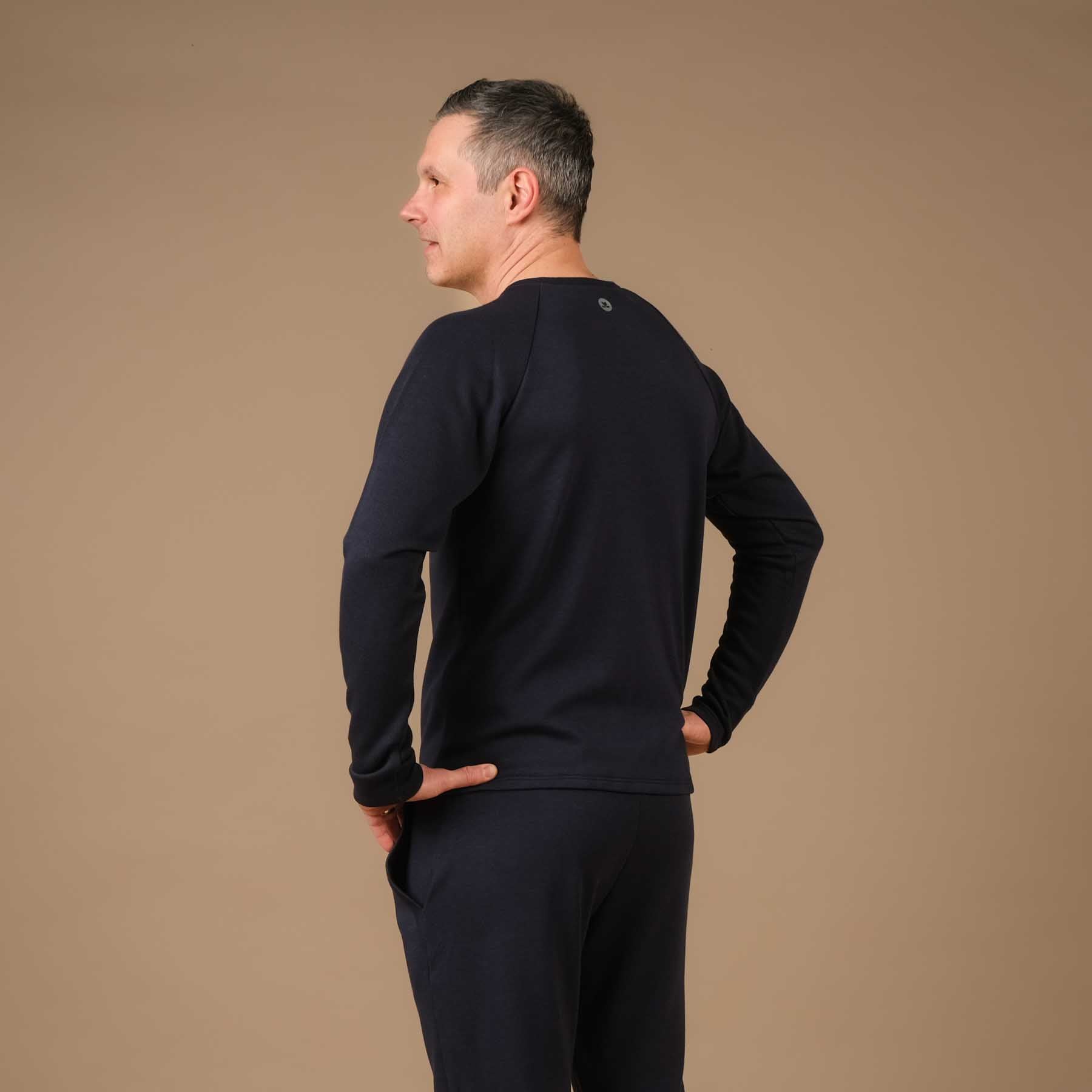 Felpa yoga unisex Cosy navy