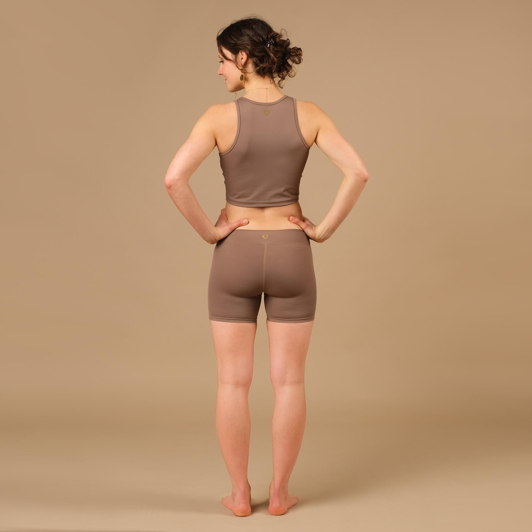 Yoga Crop Top Daniela Eco Mare sabbia