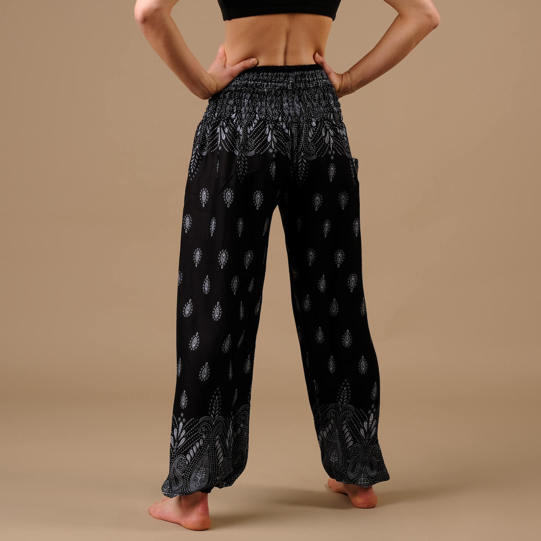 Pantaloni Yoga Harem Bliss nero