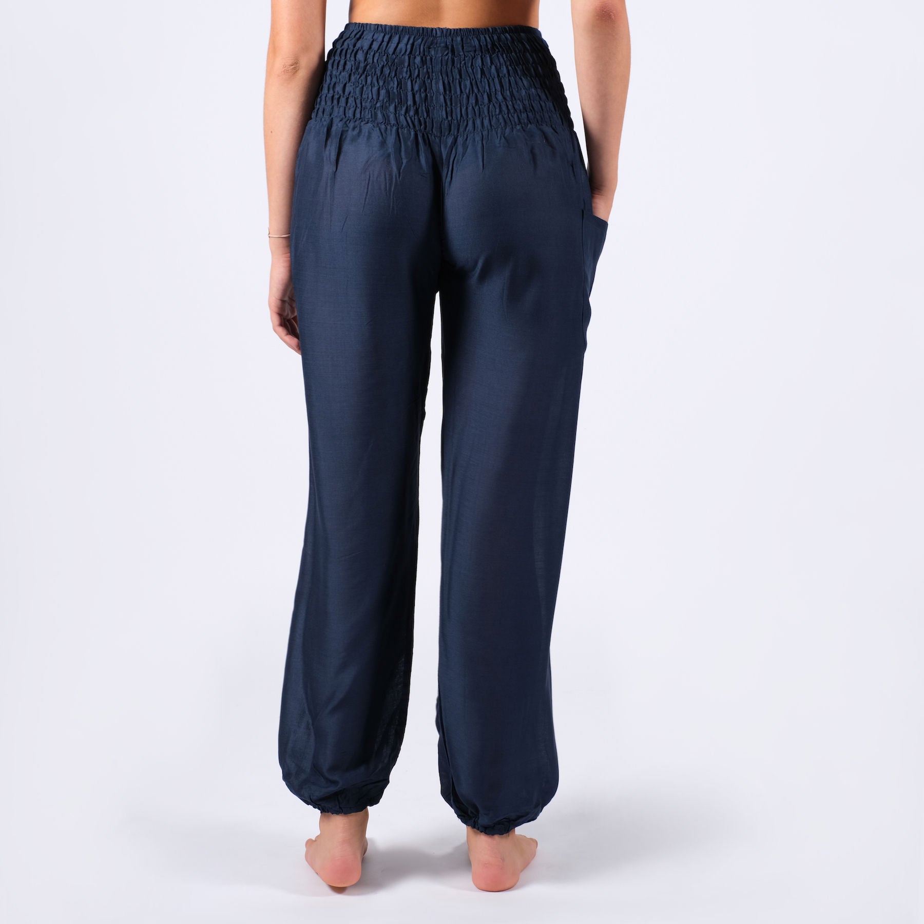 Pantaloni harem yoga uni navy
