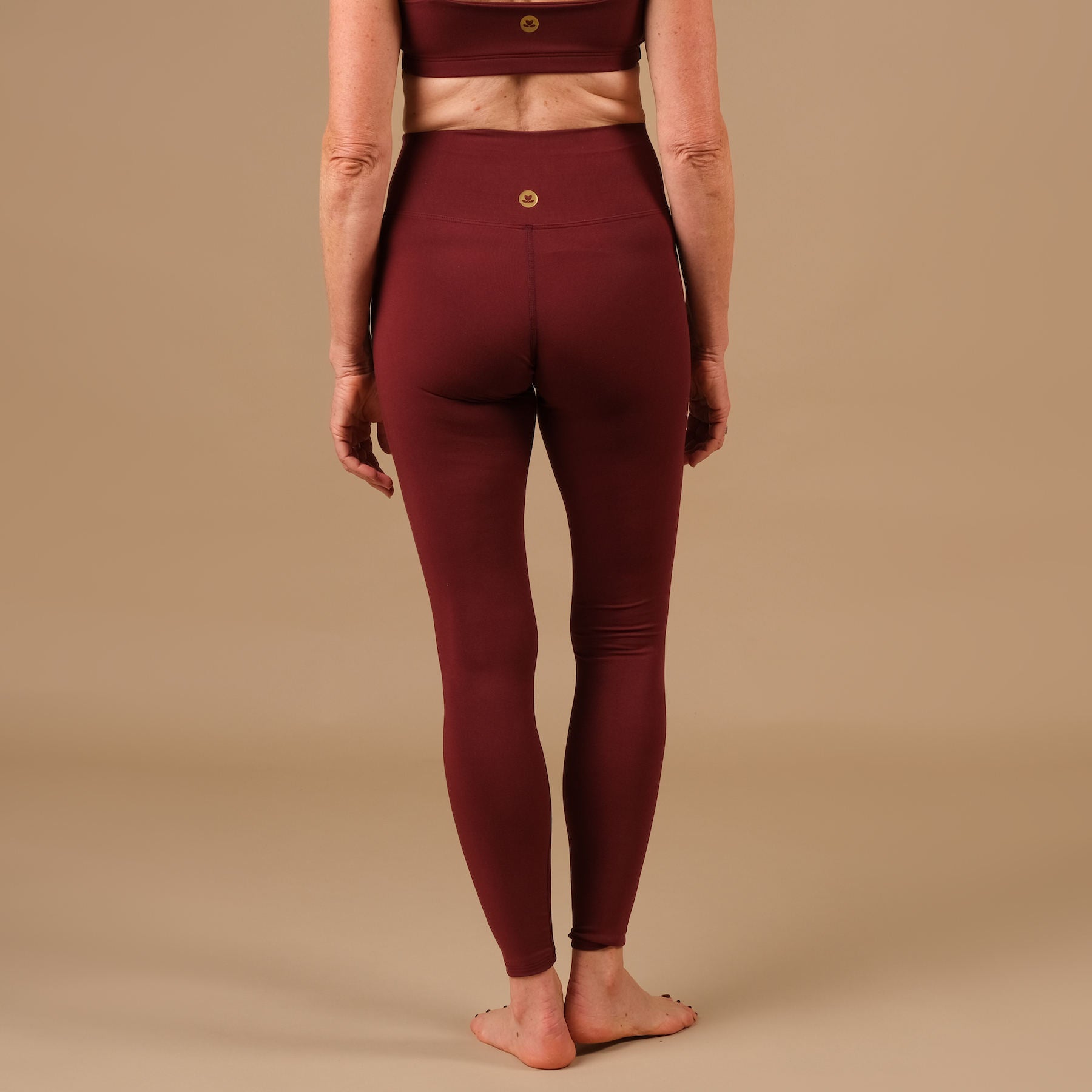 Leggings Yoga Comodi bordeaux, morbidissimi, sostenibili, made in Switzerland