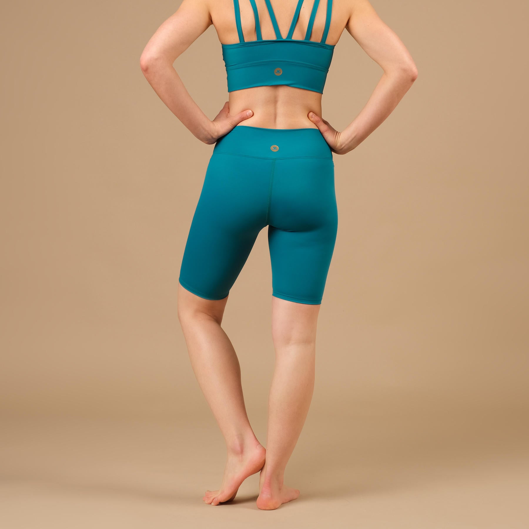 Pantaloncini da ciclista Yoga Eco Mare acqua