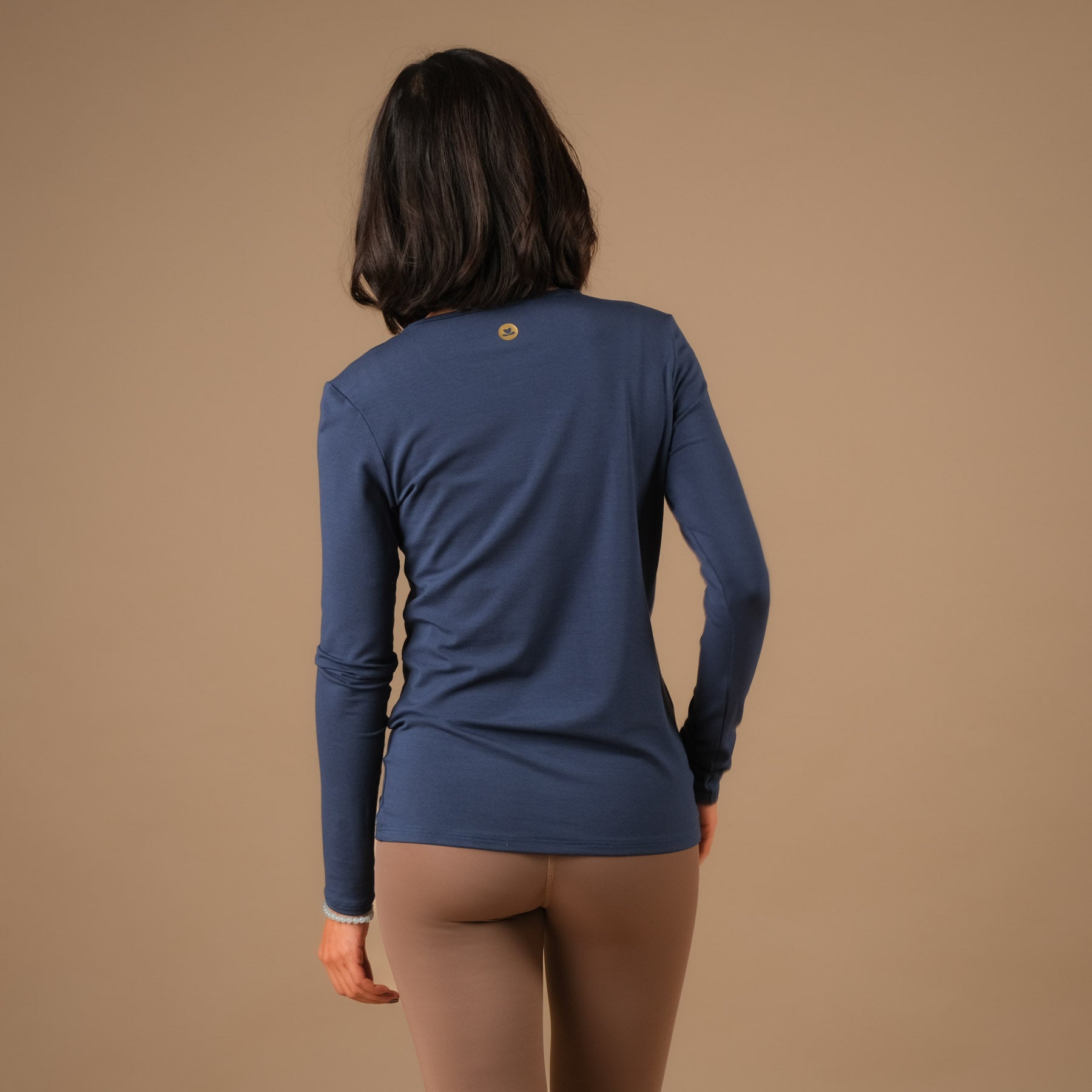 Camicia Yoga Classy manica lunga indaco