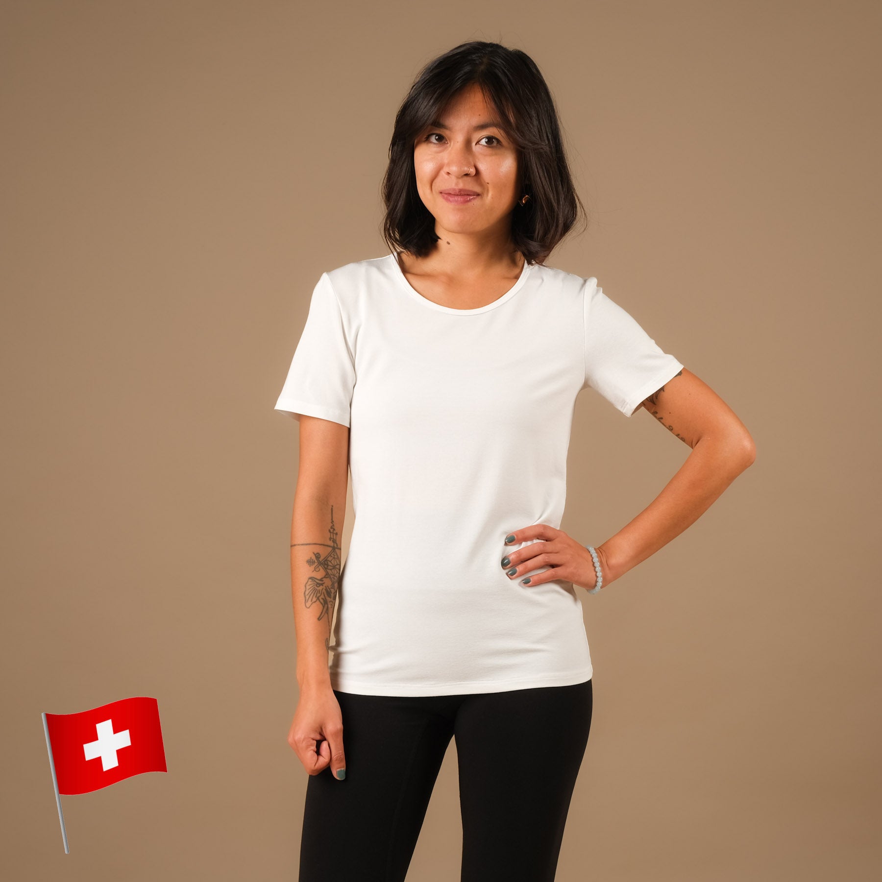 Camicia Yoga Classy a maniche corte bianca