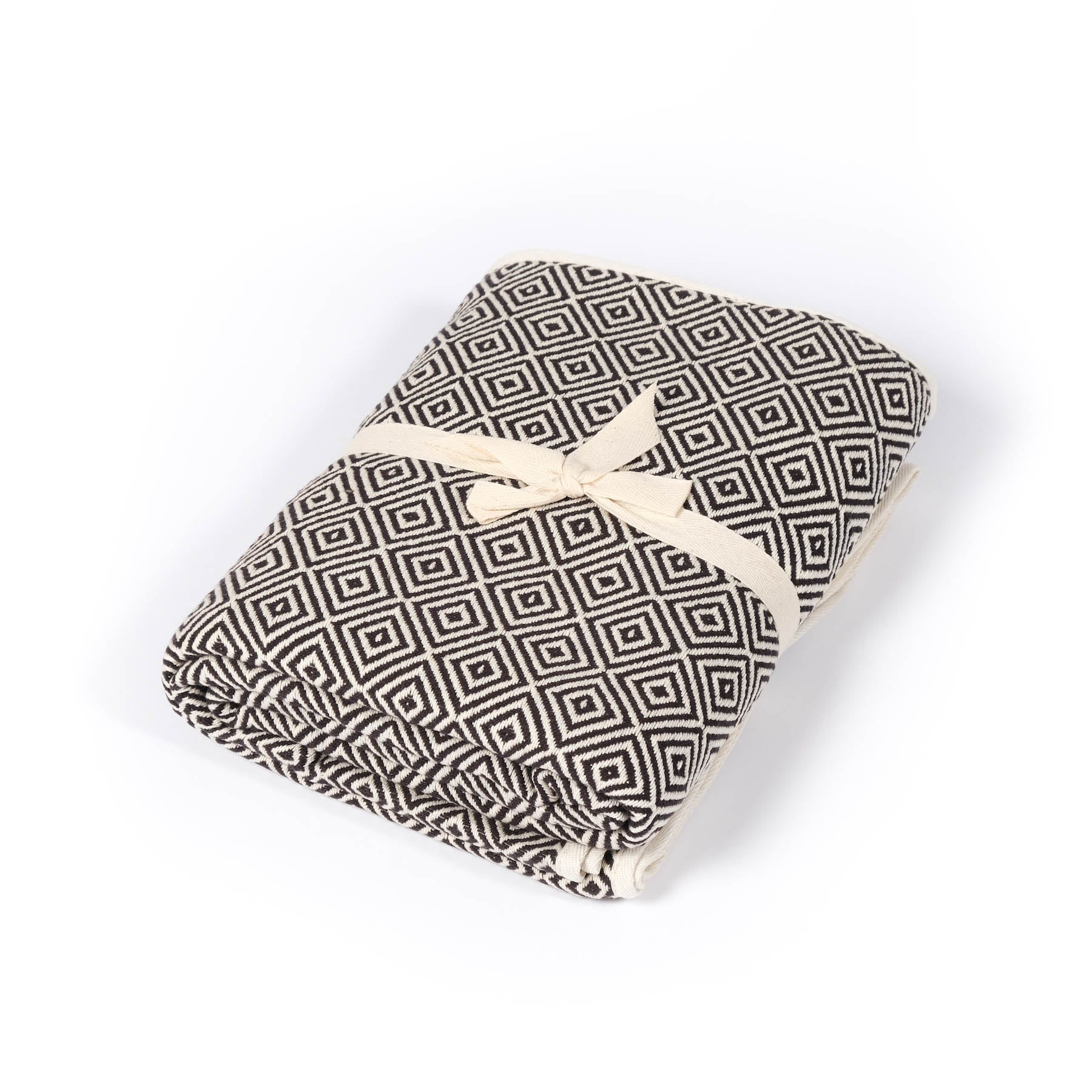 Coperta da yoga in cotone organico nero