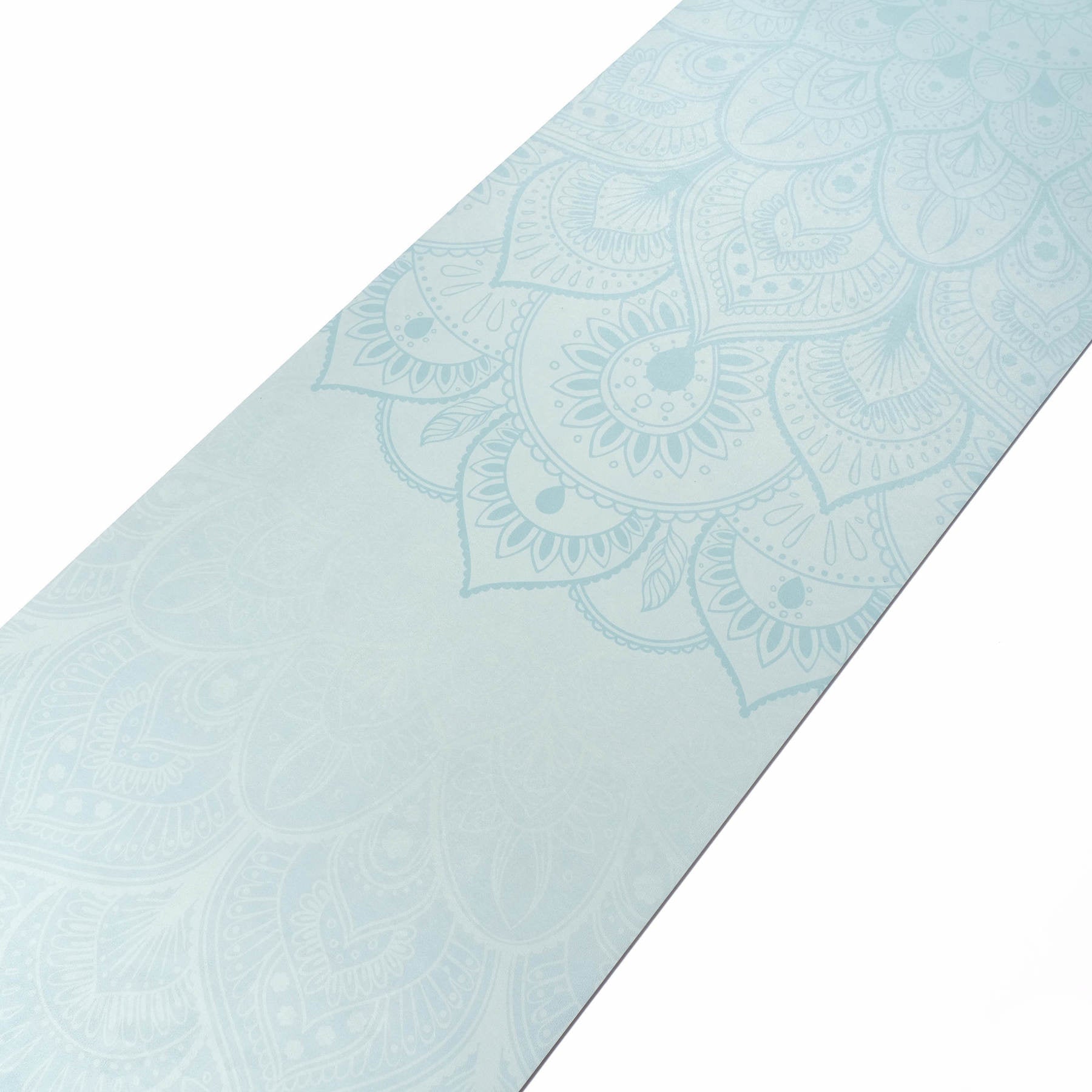 Tappetino yoga in velluto Mandala menta