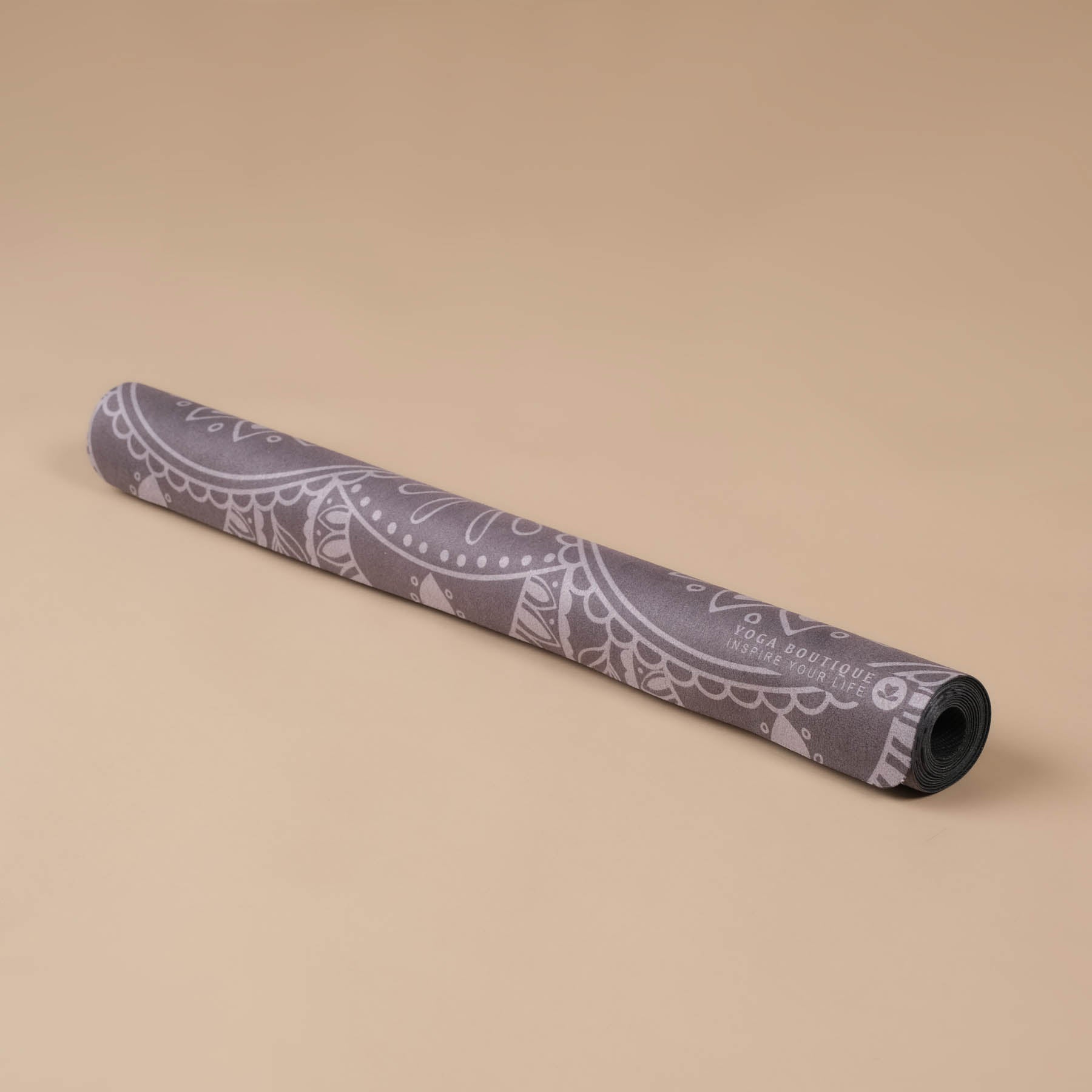 Tappetino da viaggio - Asciugamano da yoga Mandala nero