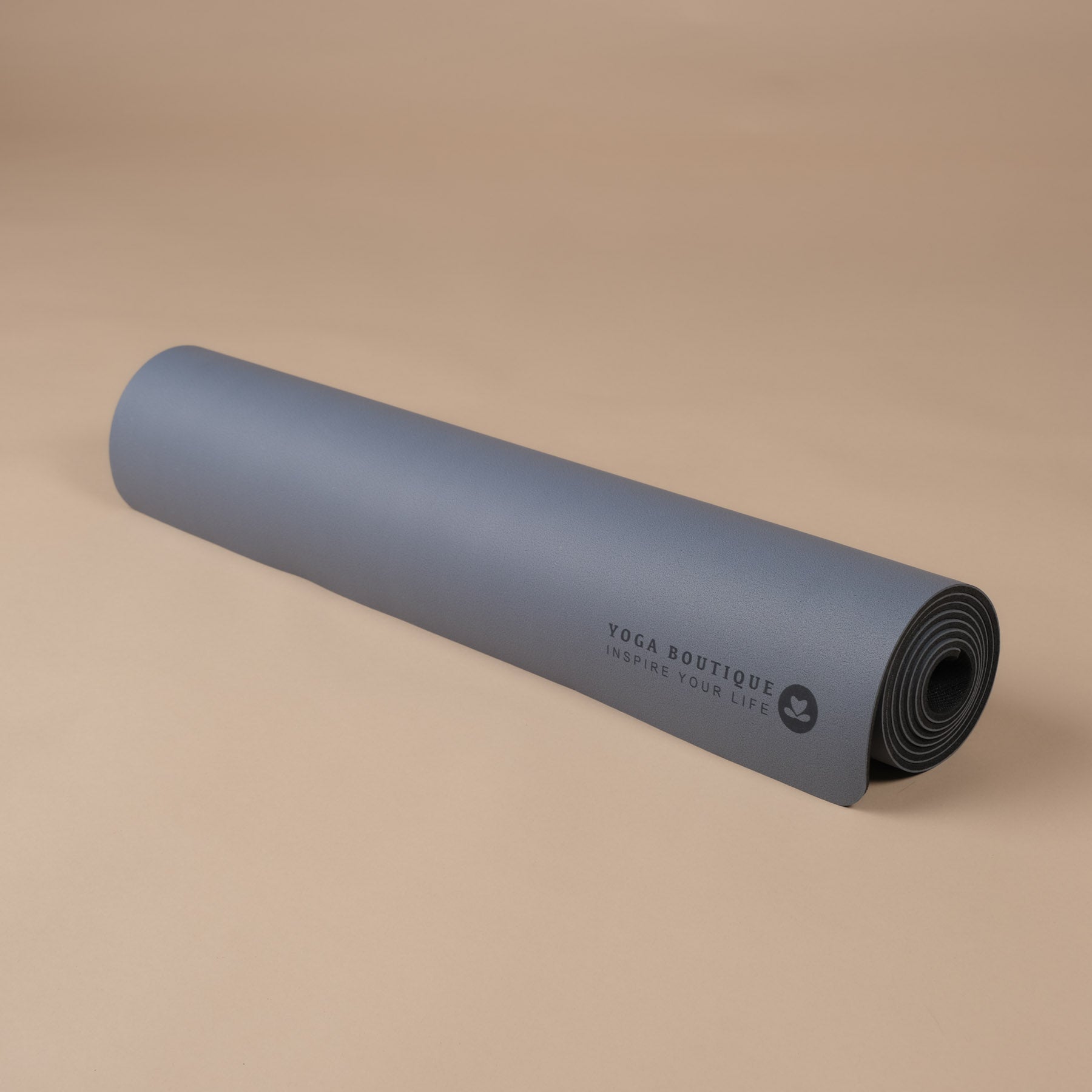 Tappetino yoga SuperGrip 2.0 Moon grigio-blu con linee guida per un corretto allineamento