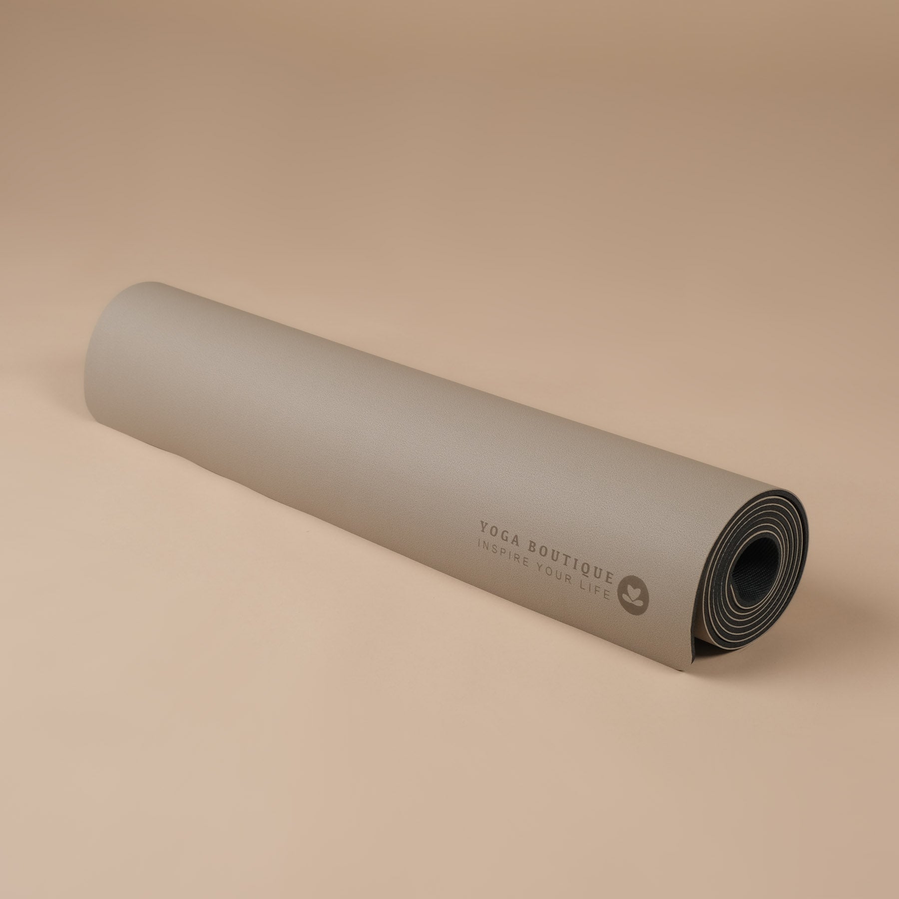 Tappetino yoga SuperGrip 2.0 Luna con linee guida per un corretto allineamento sabbia