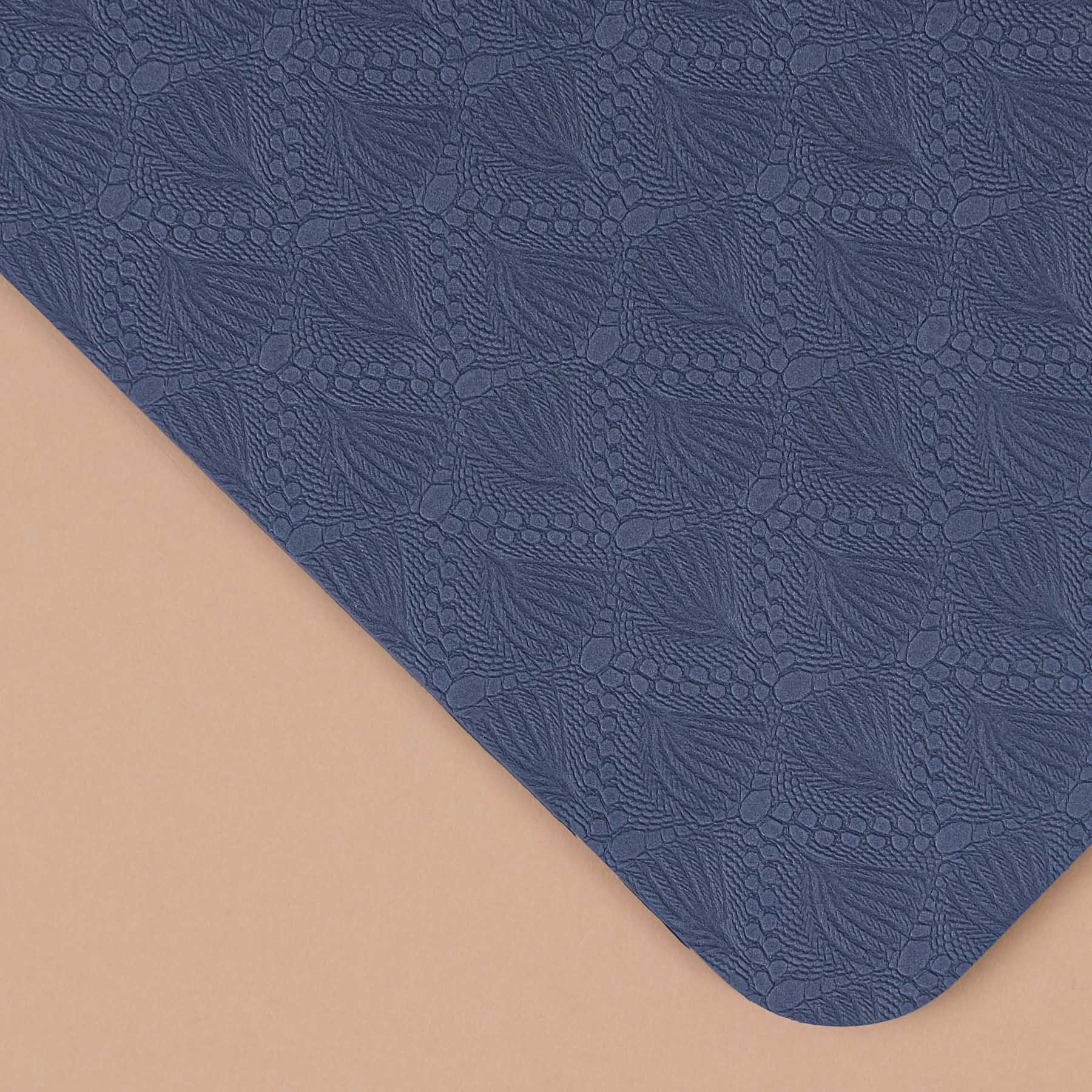 Tappetino yoga TPE stampa oro blu navy