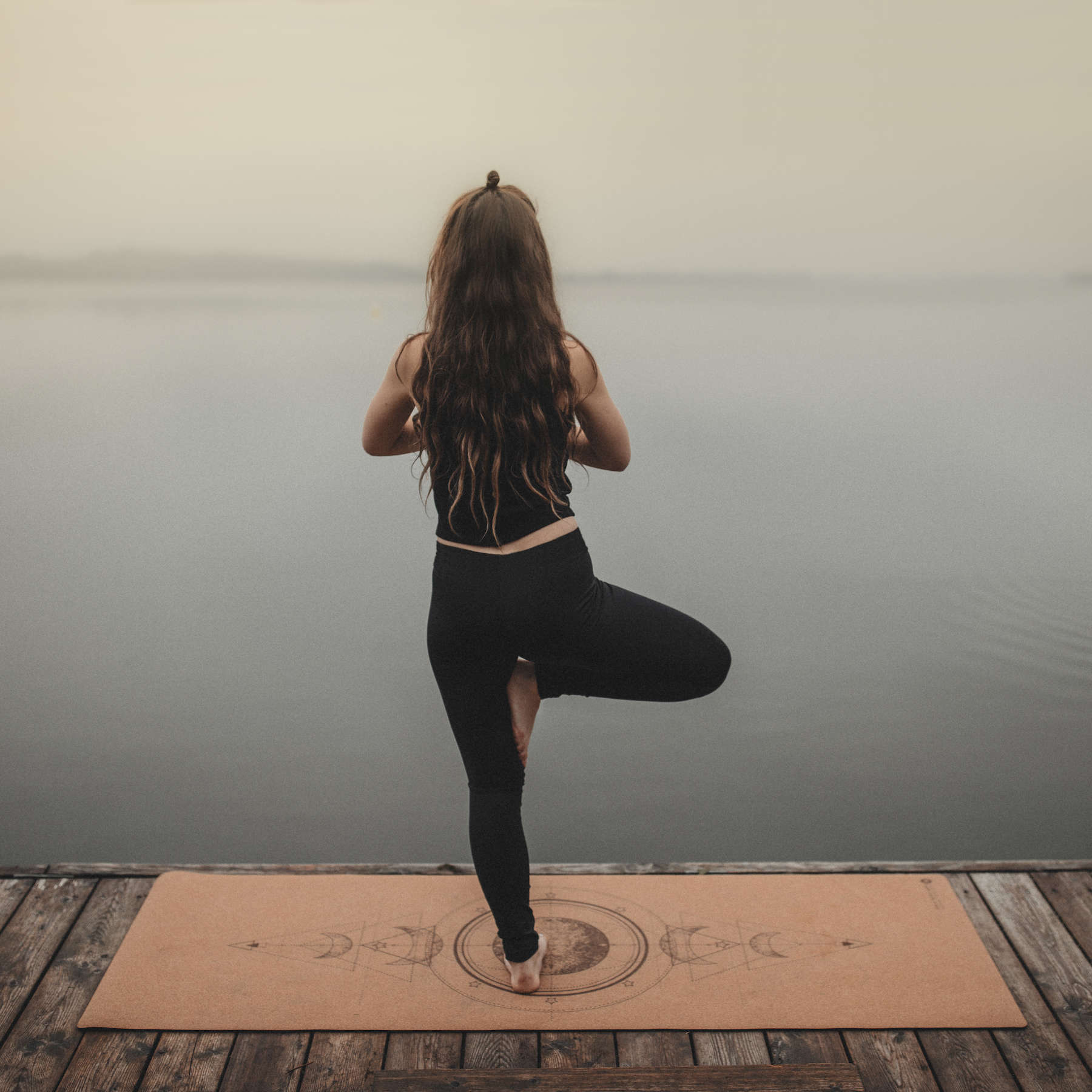 Tappetino yoga Luna di sughero