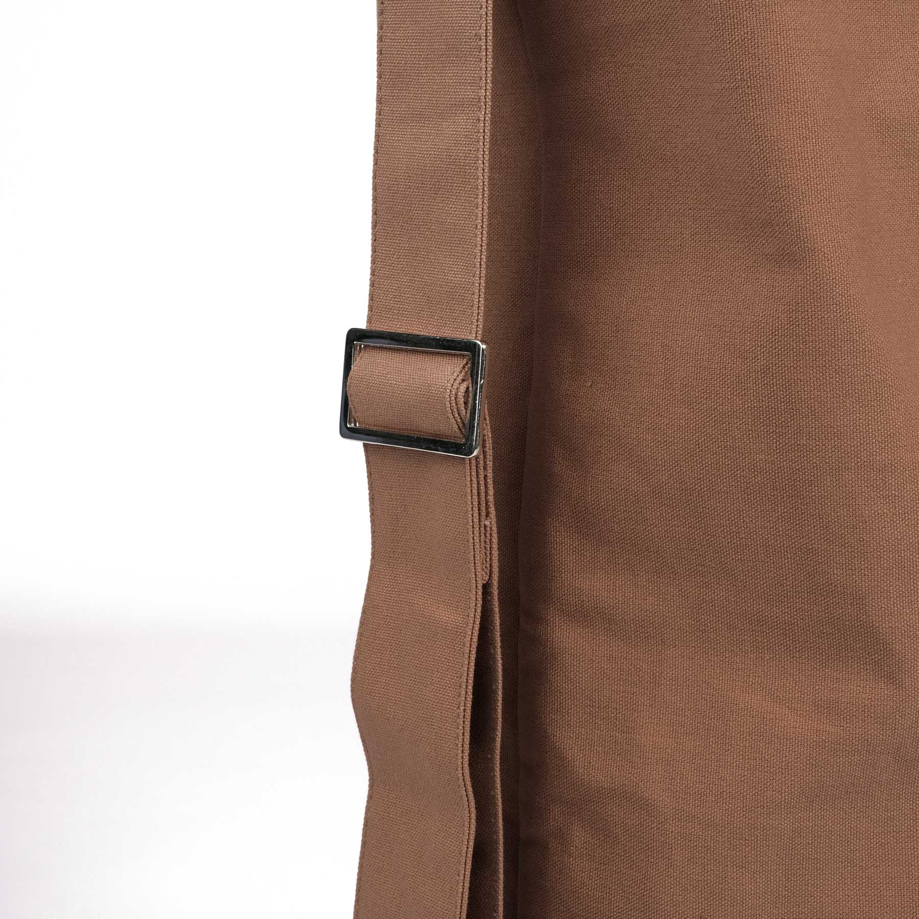 Borsa per tappetino yoga Lotus in cotone organico marrone terra