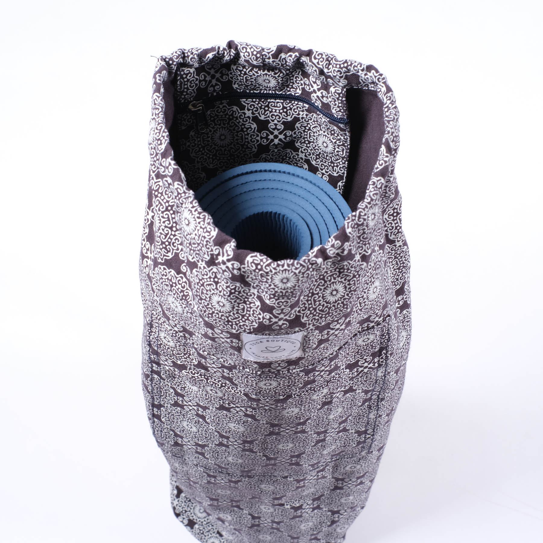 Borsa per tappetino da yoga Rajasthan blu navy