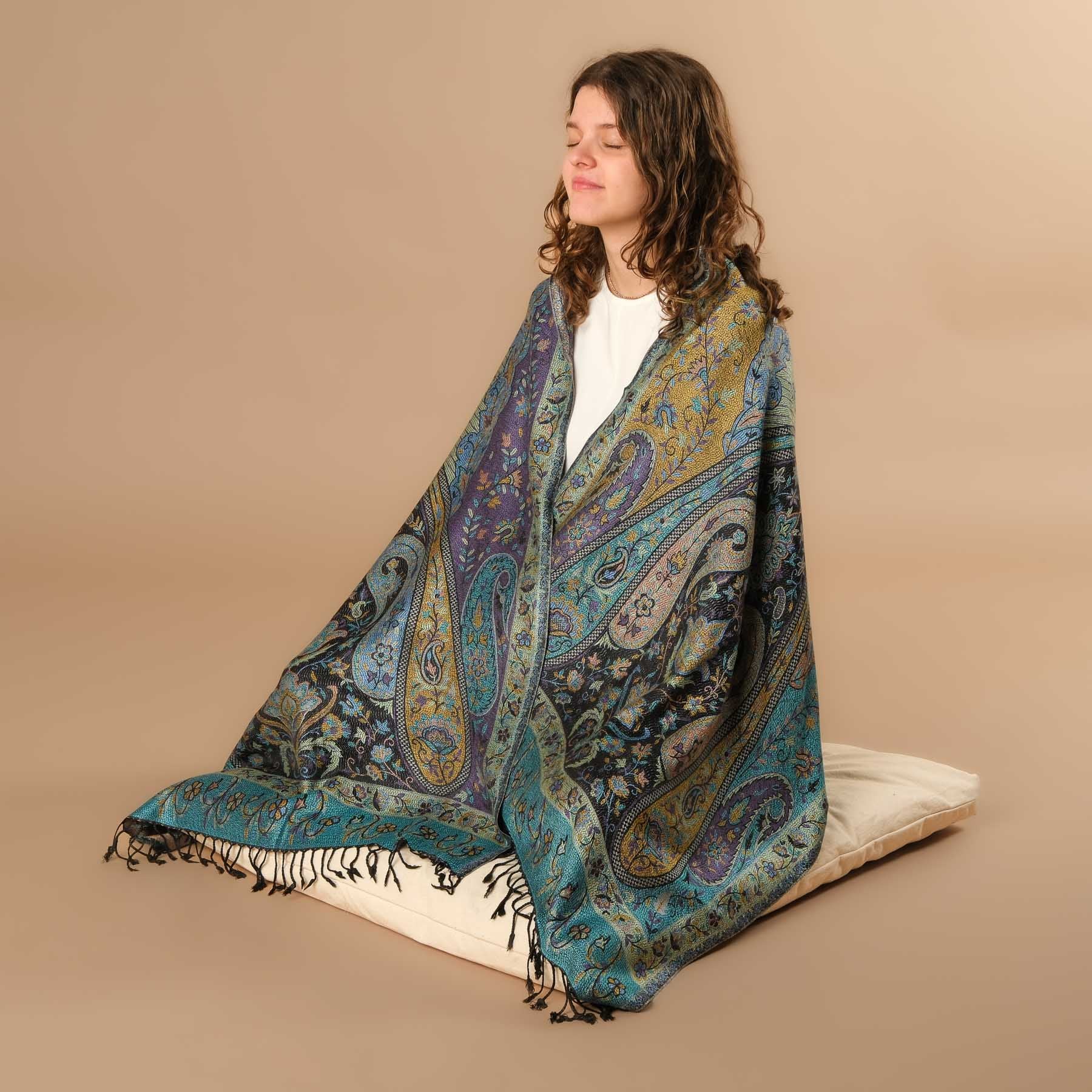 Scialle da meditazione in viscosa Lunaris